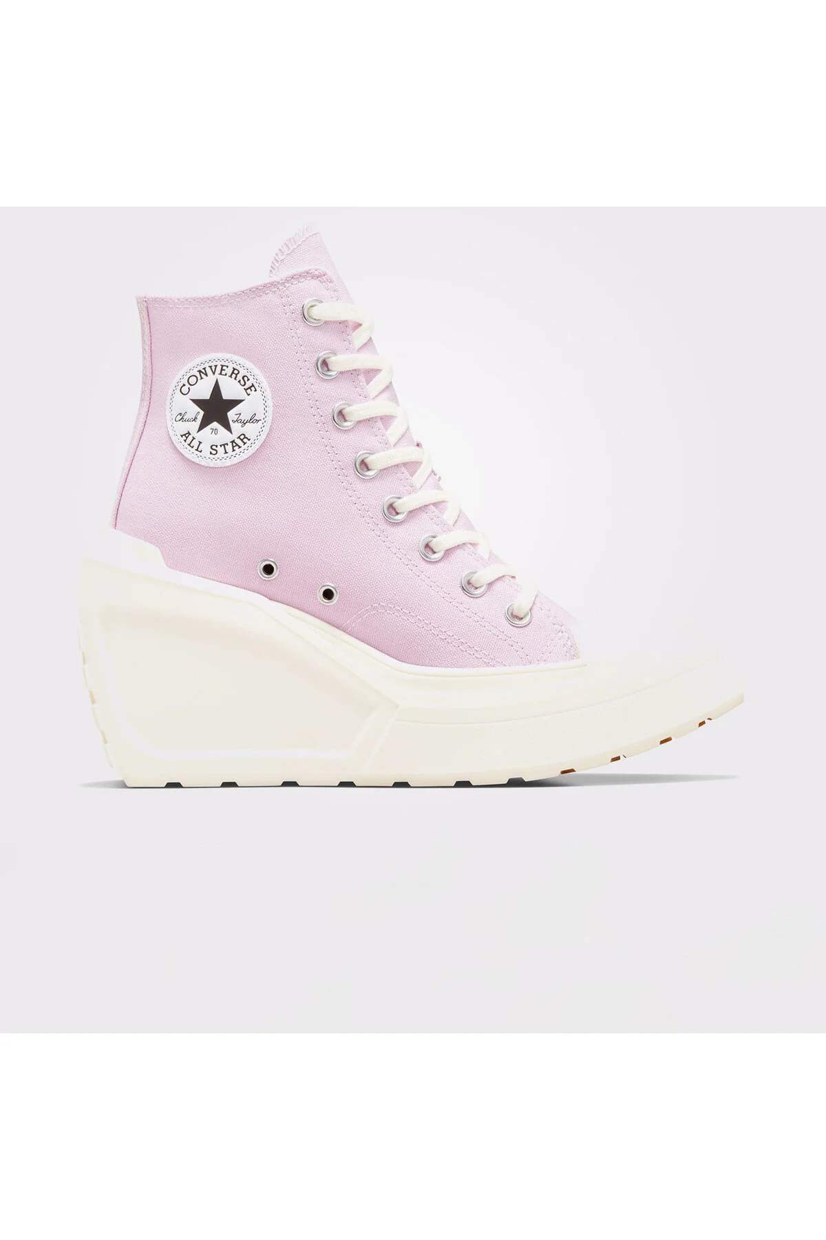 اسنیکر کفش کتانی با پلتفرم صورتی یونیسکس CHUCK 70 DE LUXE WEDGE کانورس Converse