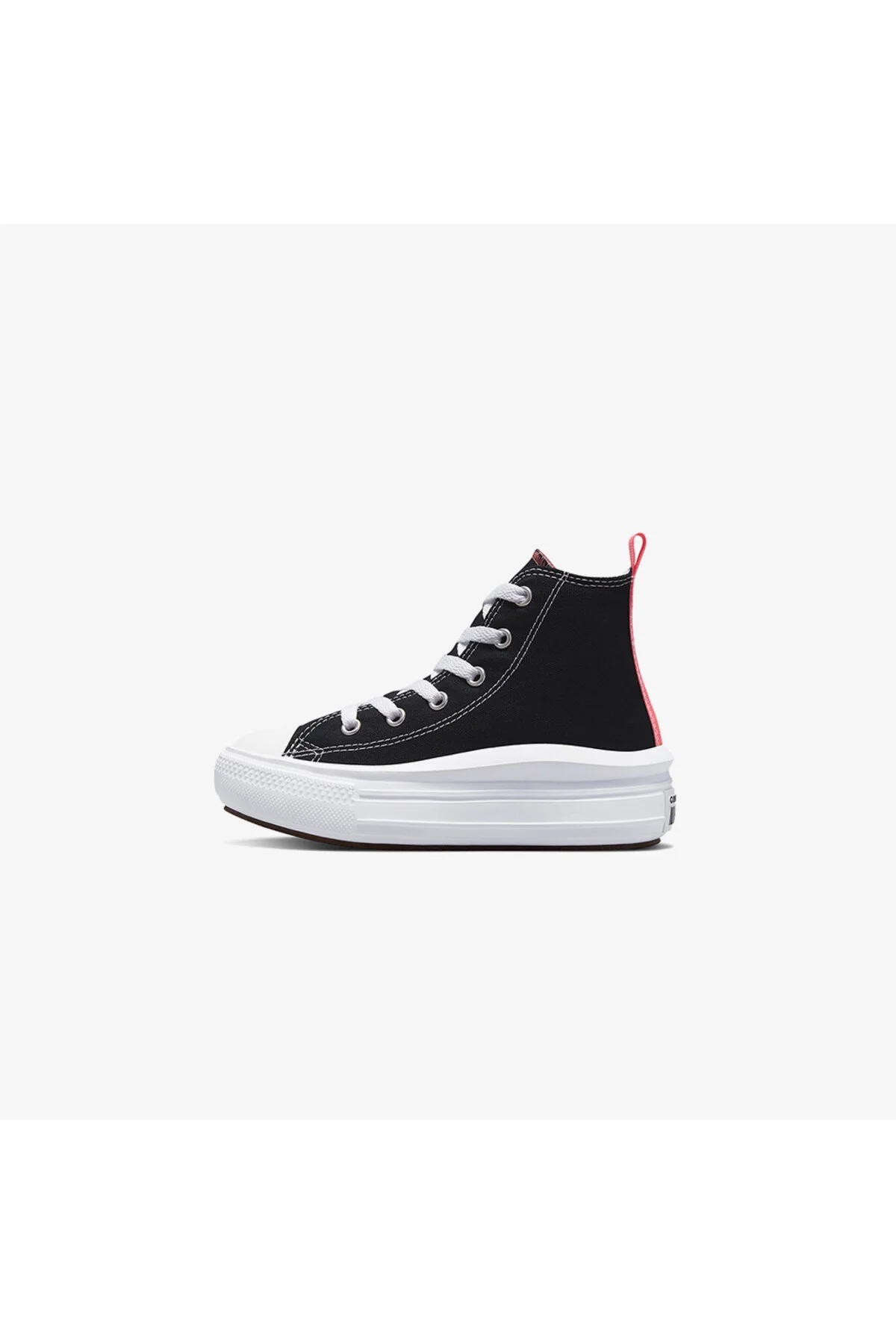 کفش دخترانه پسرانه یونیسکس چاک تیلور همه ستاره حرکت سلام بچه ها استیکر سیاه کانورس Converse