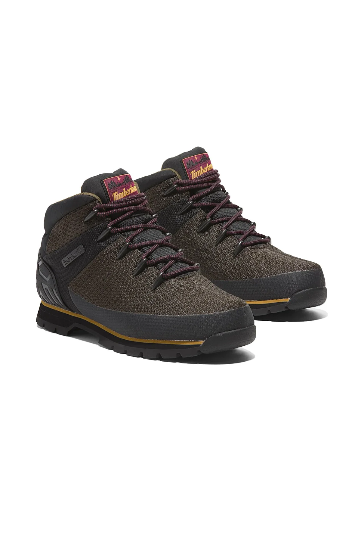 کفش مردانه Euro Sprint Mid Lace Up Wp Trekking Boat رنگارنگ تیمبرلند Timberland