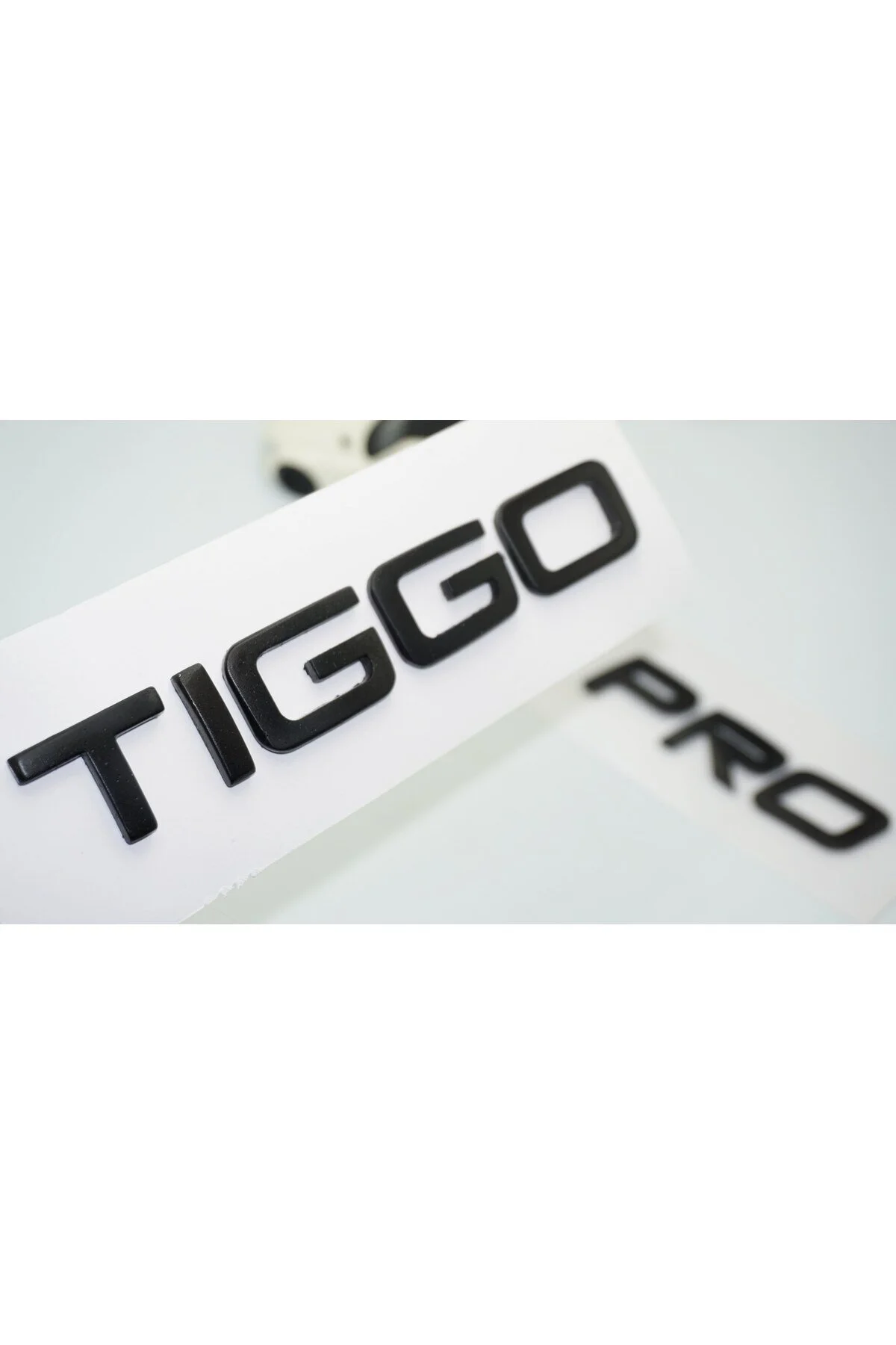 برچسب آرم و نوار شبرنگ نشان لوگوی متنی سه بعدی CHERY TIGGO PRO BAGAGE BLACK ABS 3M Genel Markalar