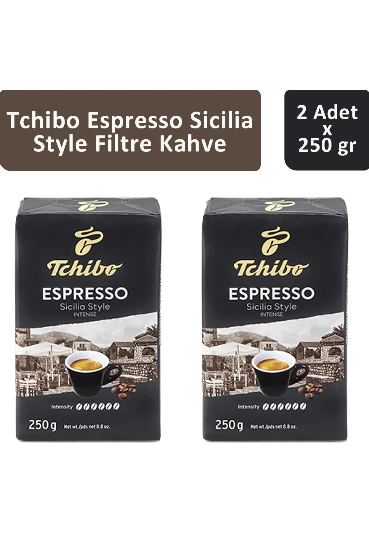 قهوه فیلتر و دانه کامل اسپرسو سیسیلیا 250 گرم در 2 عدد تیچیبـو Tchibo