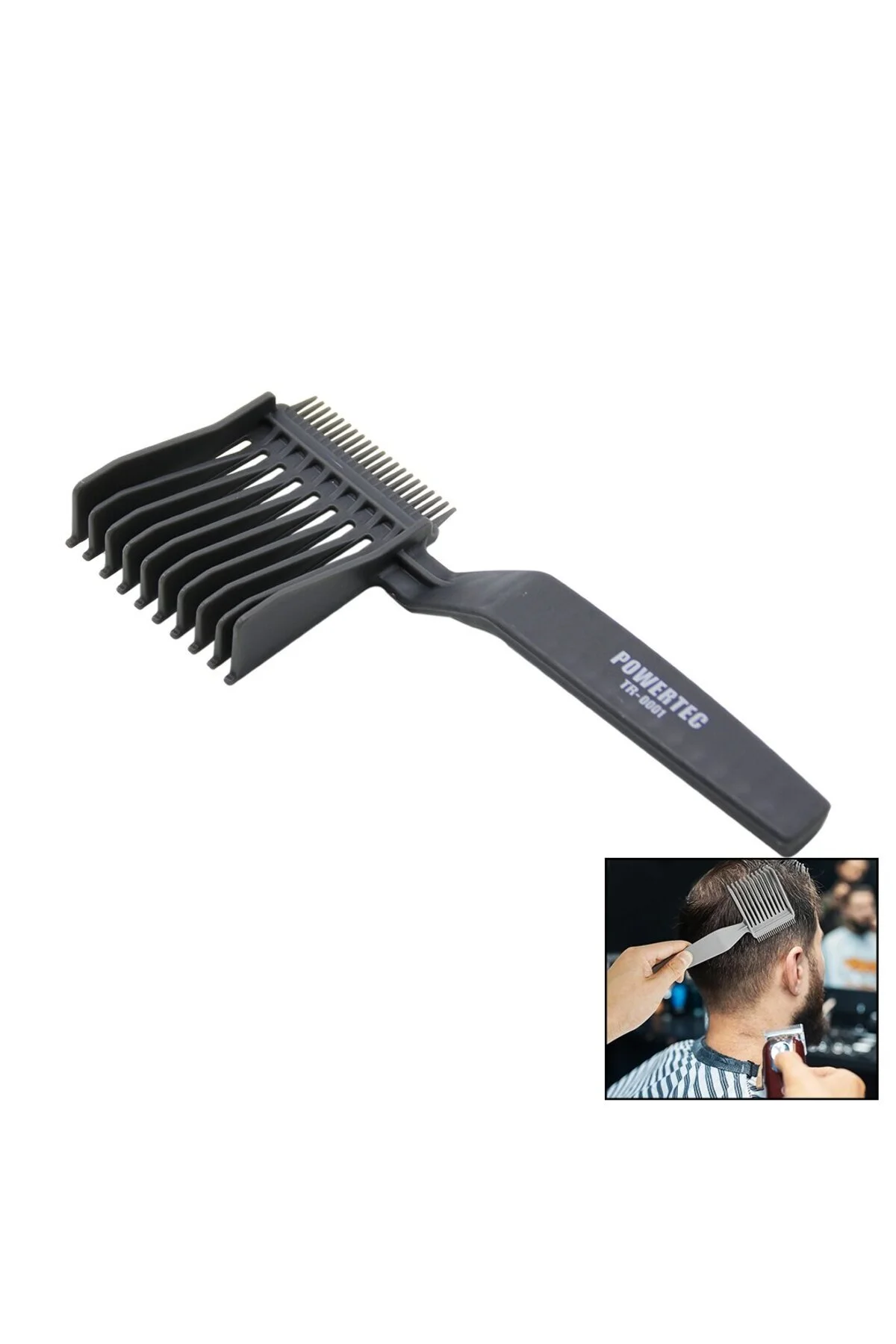 شانه دوطرفه پلاستیکی برای فرم‌دهی و کوتاهی مو مدل TR-0001 EVİMOL