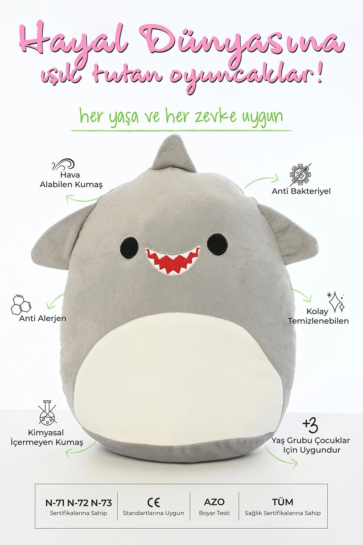 اسباب بازی های پشمی سری بالش مخملی شکل دار 30 سانتی متری Pufu Toys