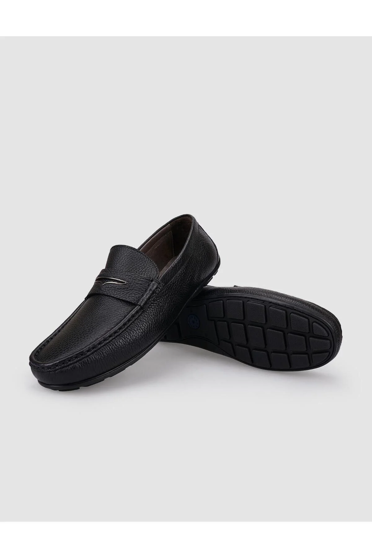 کفش مردانه 100 ٪ واقعی مرد سیاه چرمی Loafer کابانی Cabani