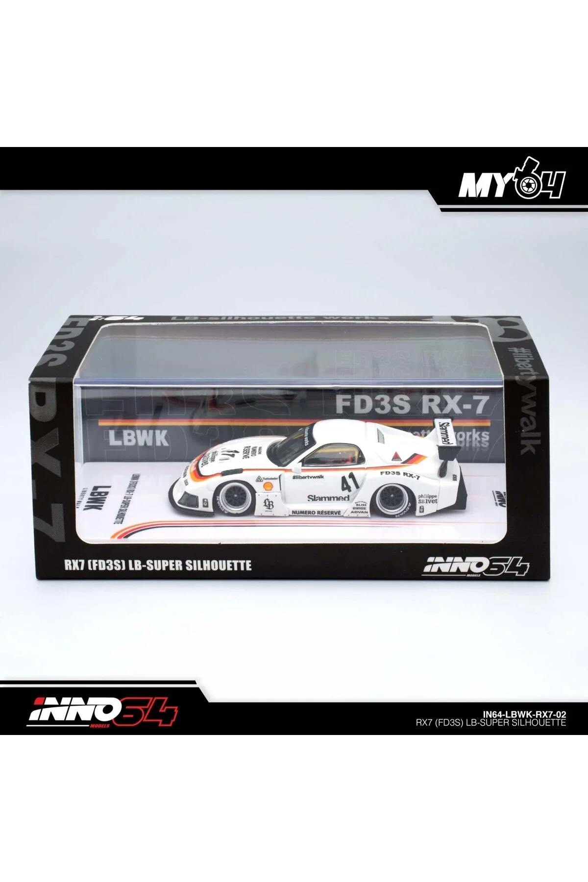 مدل خودرو INNO 1 64 MAZDA RX7 FD3S LB SUPER SILHUETTE IN64 LBWK 02 Inno 64 Models