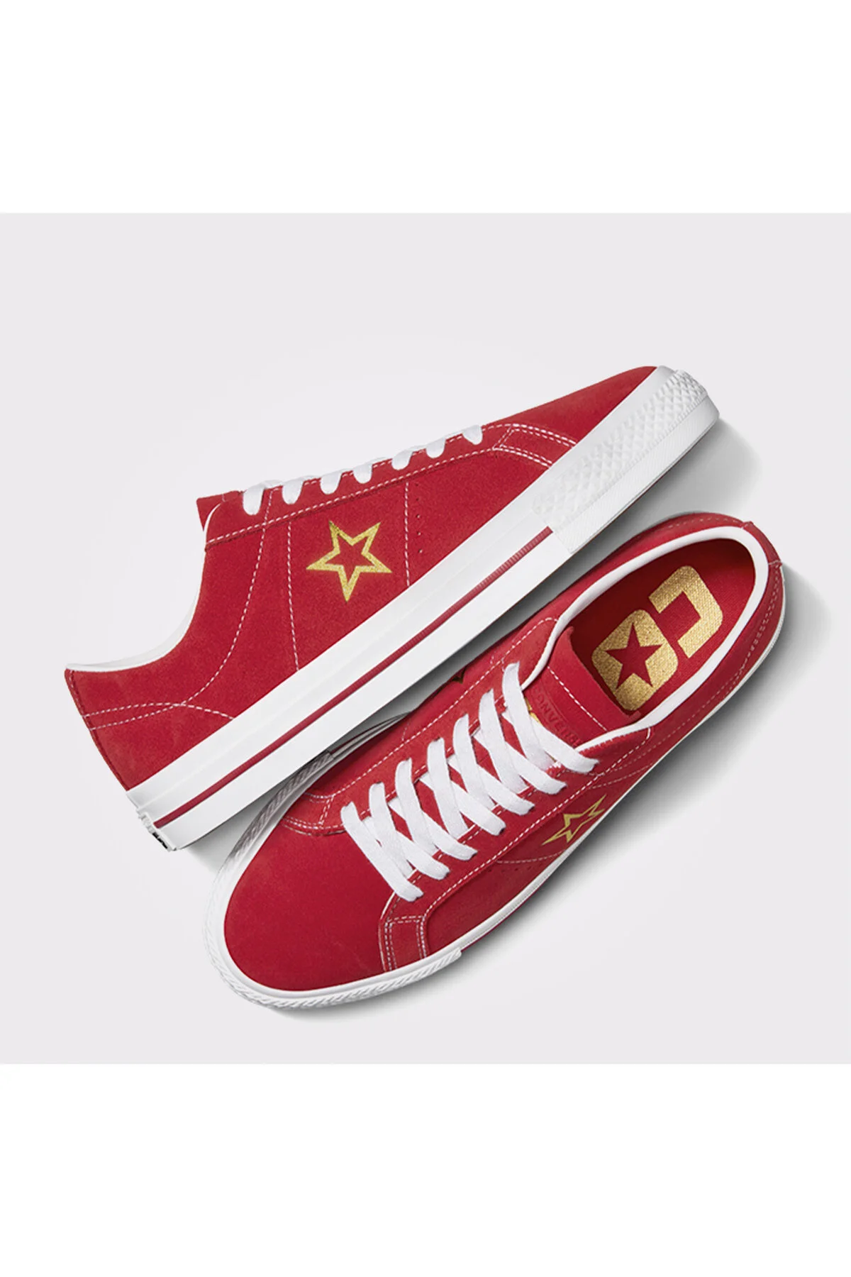 اسنیکر معایب کفش ورزشی یونیسکس قرمز جیر ONE STAR PRO کانورس Converse