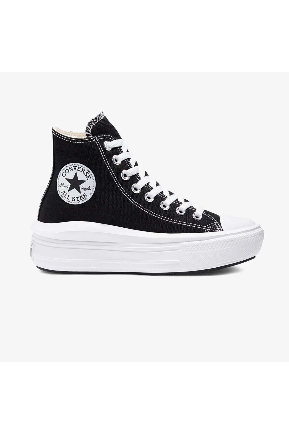 کفش اسپرت کانورس مدل Chuck Taylor All Star Move Platform Hi – مشکی پلتفرم بلند