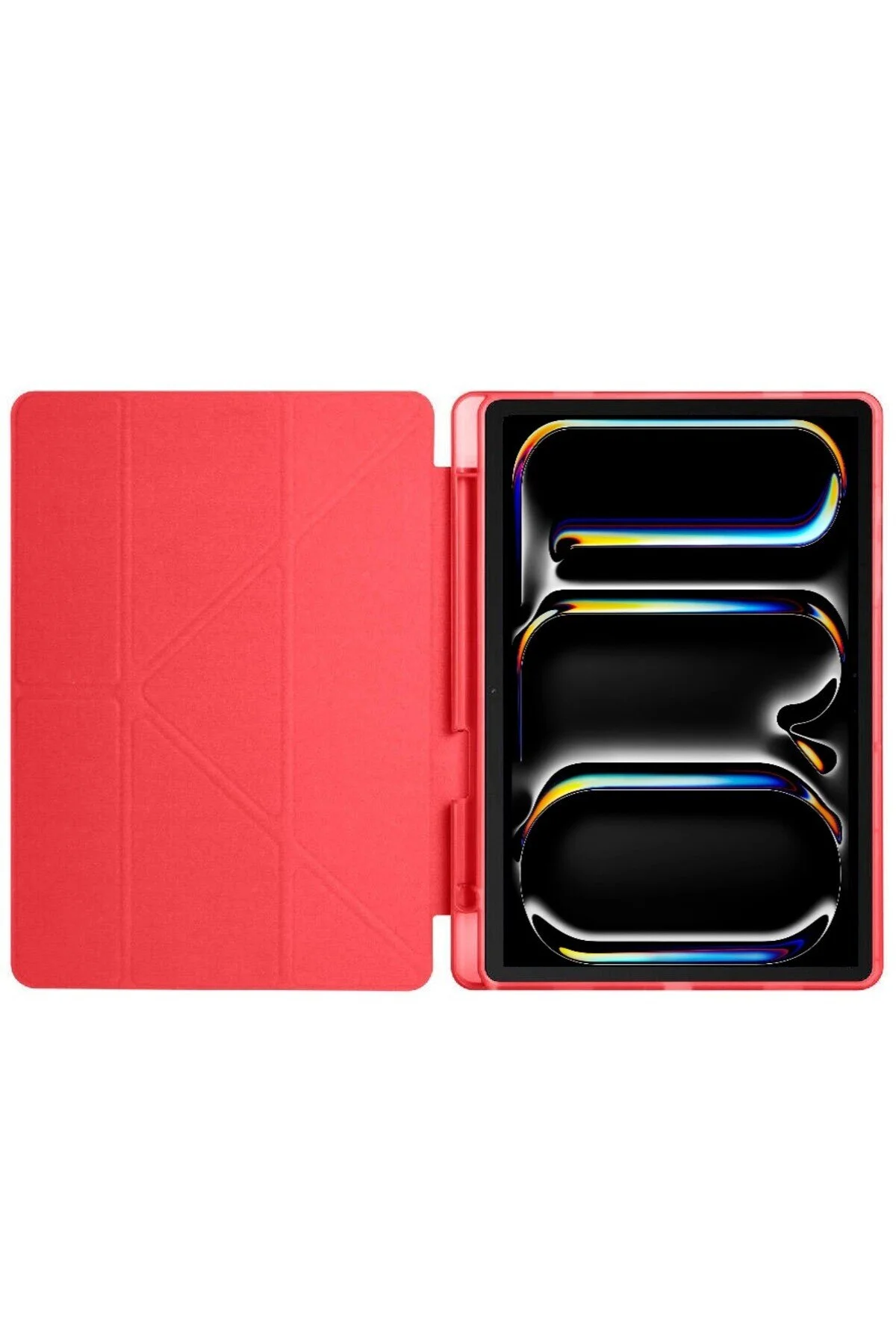 کاور تبلت محفظه شارژ مدادی IPAD PRO 13 INCH M4 CASE با حالت خواب ورزشگاه پشت قاب هوشمند سیلیکونی TEKNETSTORE