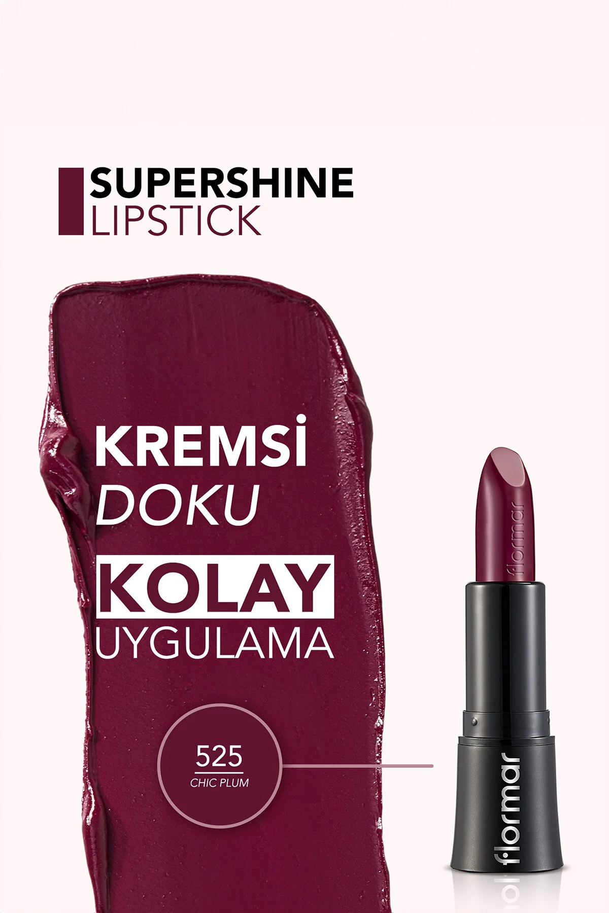 Flormar لوازم آرایشی رژ لب شفاف 525 8690604086863