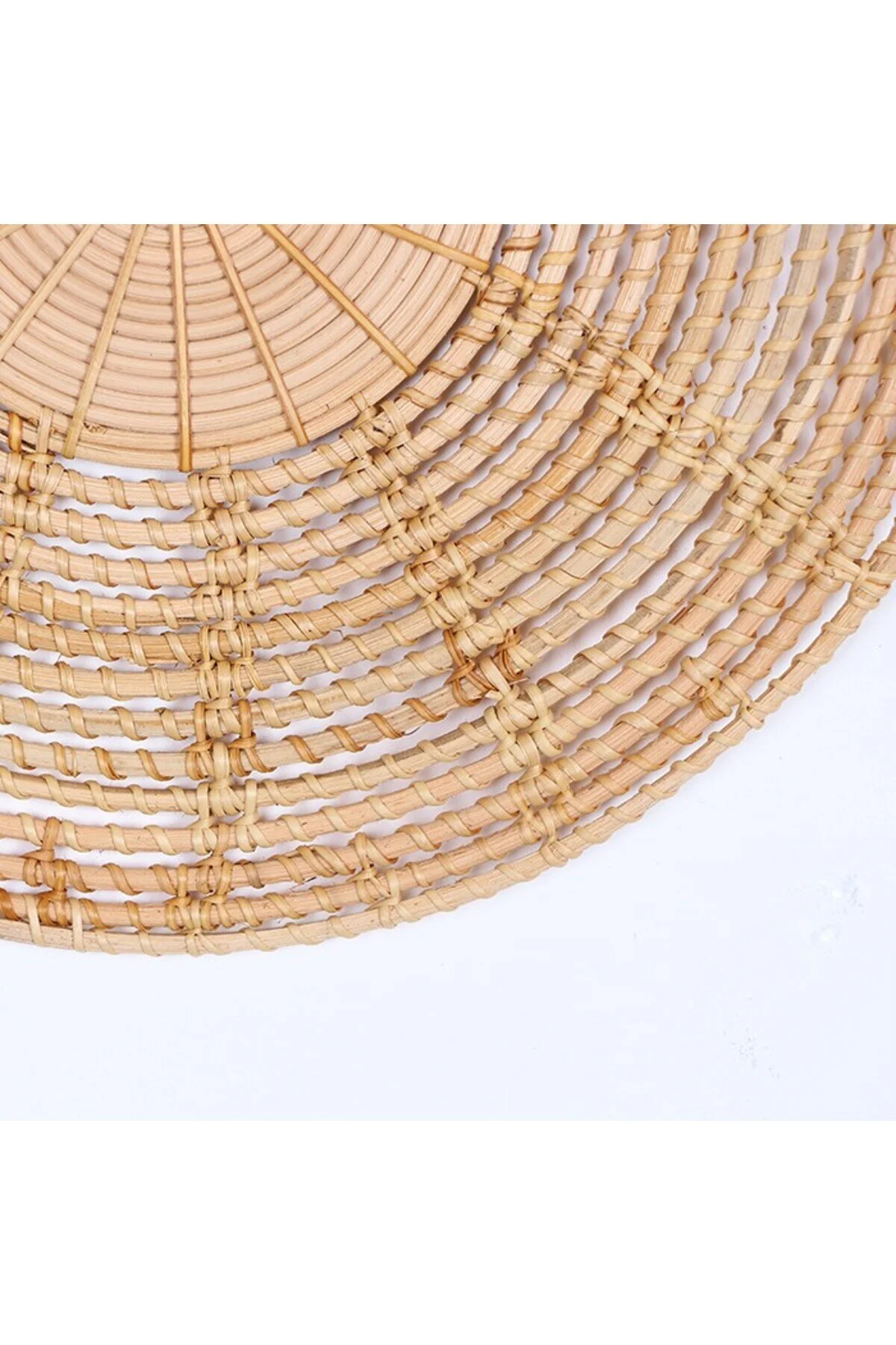 رانر و زیر بشقابی 40 سانتی متر. دکوراسیون RATTAN SUPLA &amp; WALL Mylamp