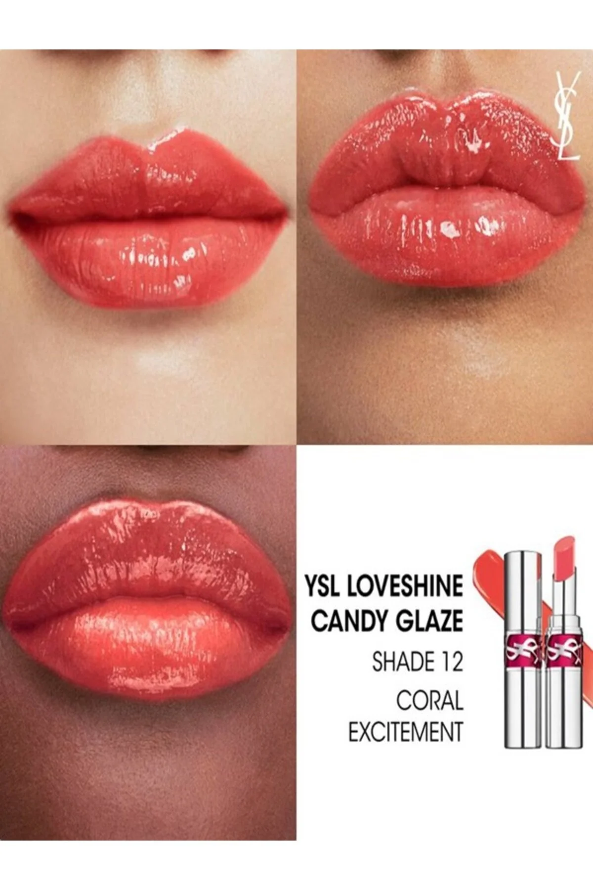 رژ لب LOVESHINE CANDY GLAZE UZUN مدت زمان مرطوب کننده دائمی و تغذیه ای ایو سن لوران Yves Saint Laurent