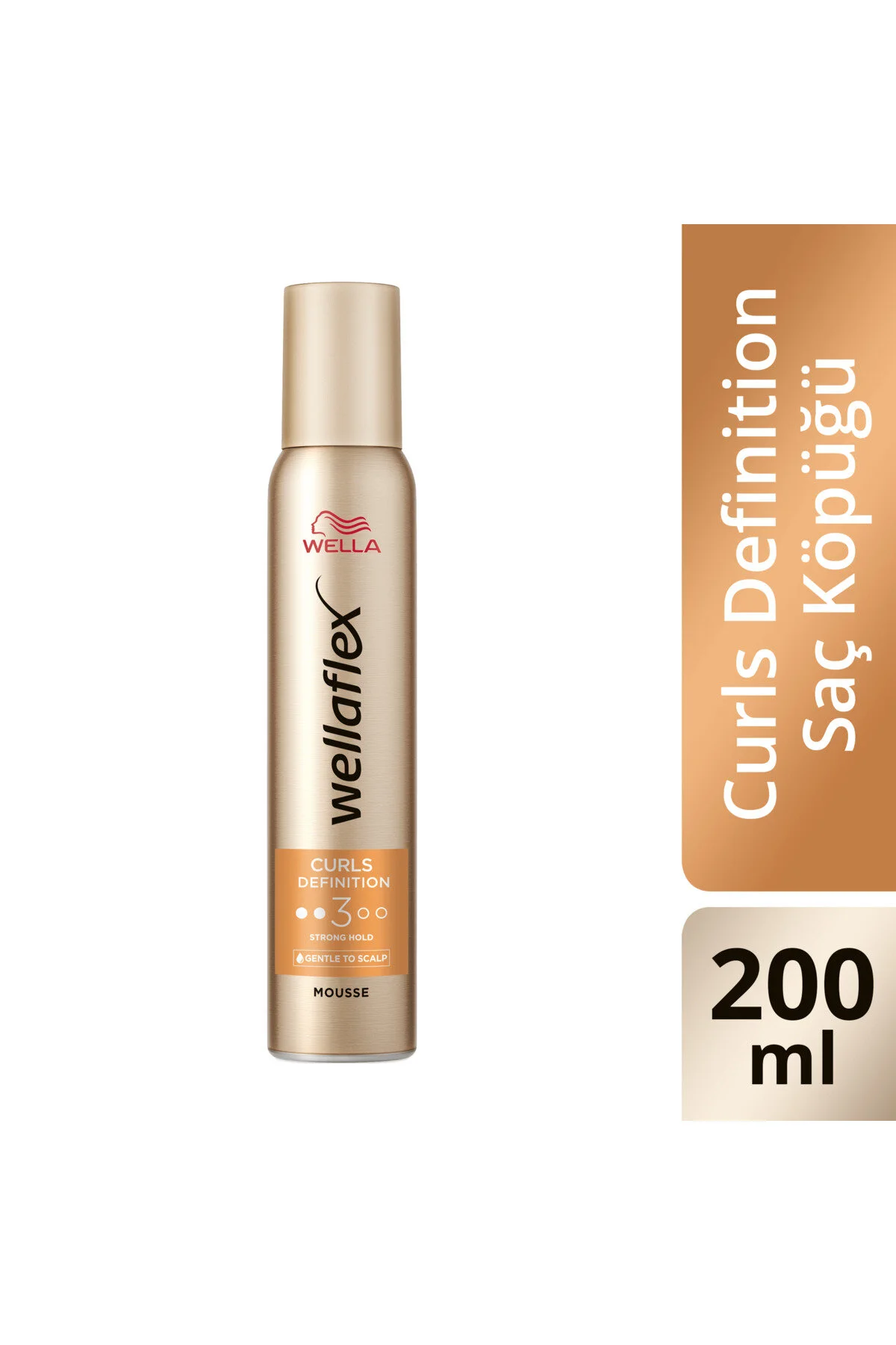 موس مو با قدرت نگه‌داری قوی و تعریف فر Wellaflex حجم 200 میلی‌لیتر ولا Wella