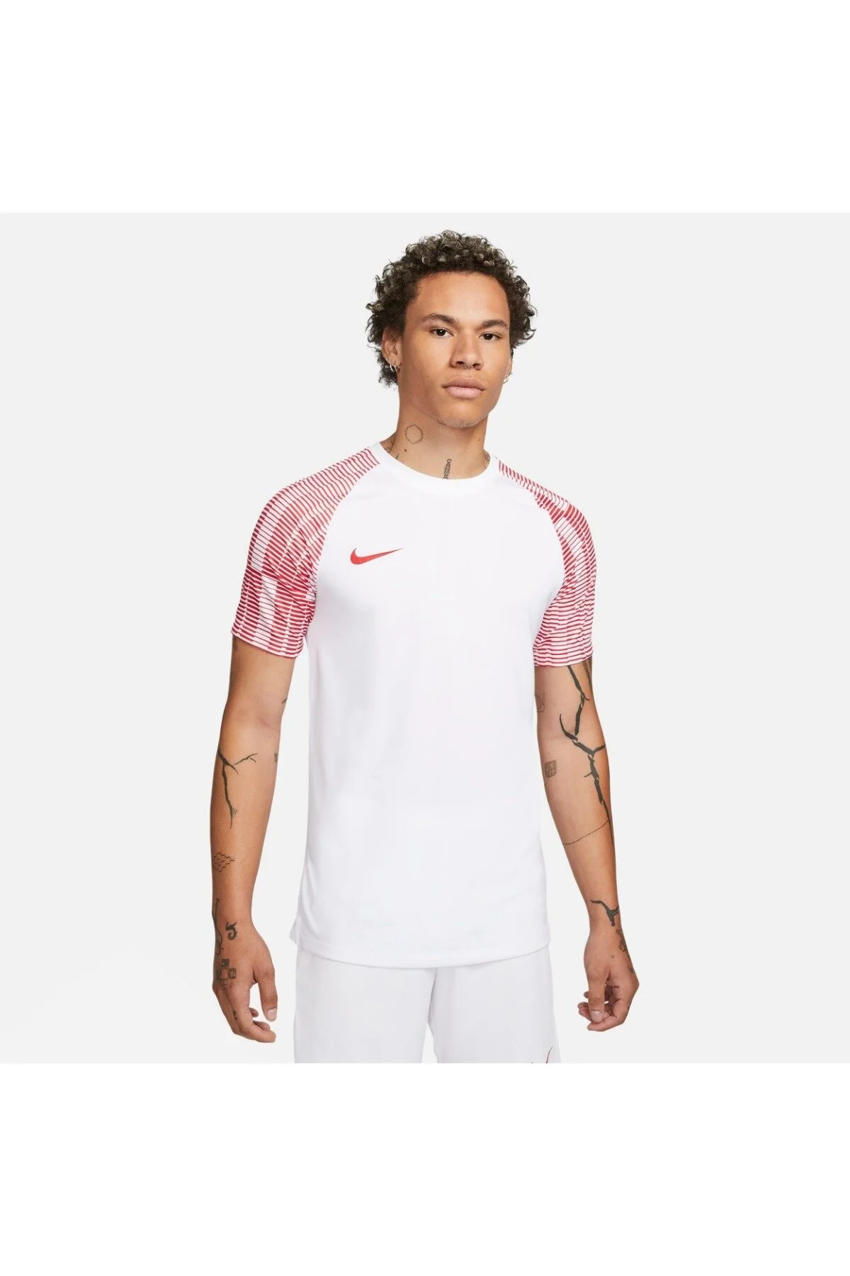 پیراهن فوتبال سفید مردانه آکادمی DRI FIT گرد یقه Nike