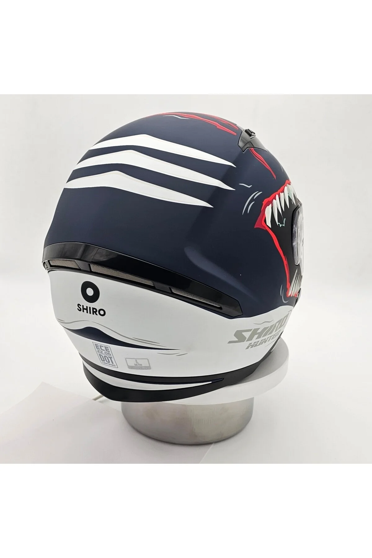 کلاه کاسکت موتورسیکلت آبی KASK FULLFACE HUNTER SHARK XL NAVY BLUE Shiro