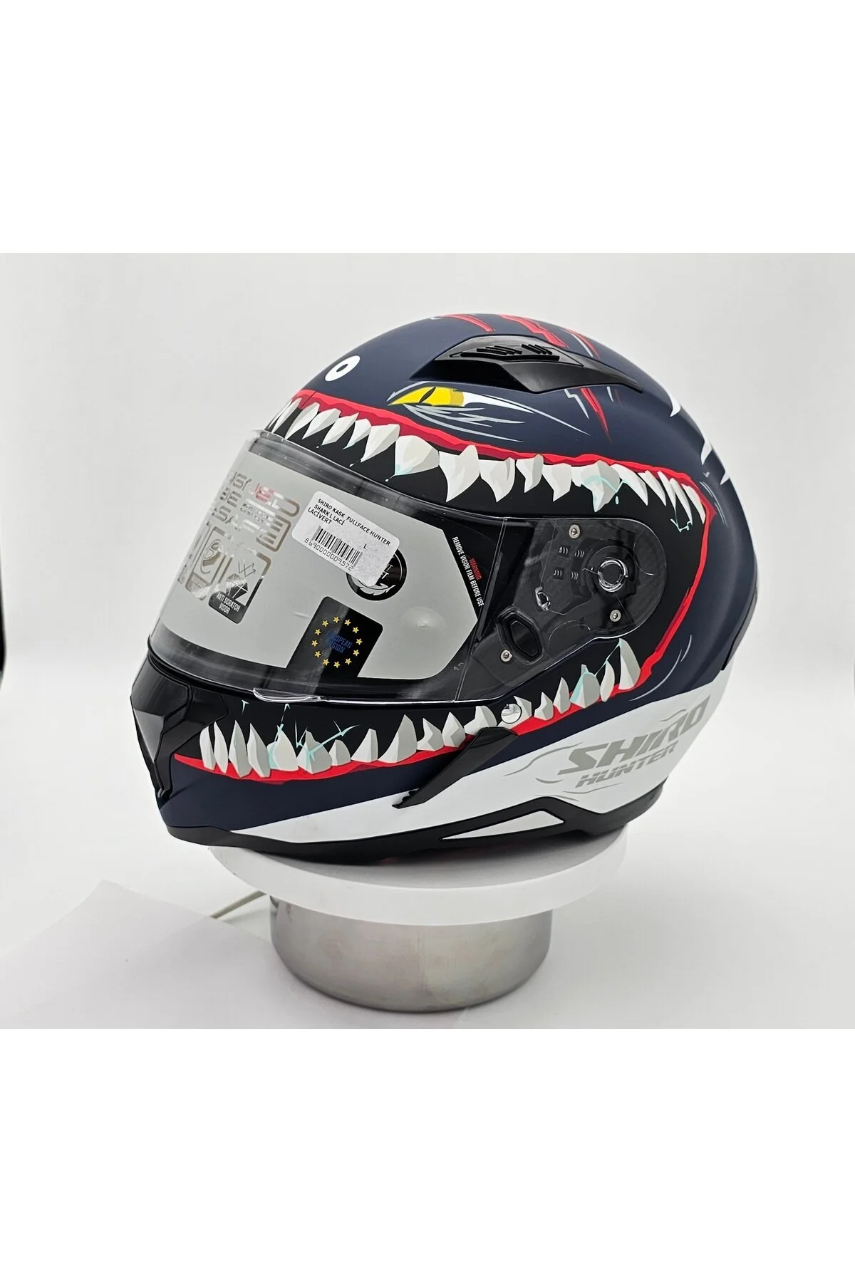 کلاه کاسکت موتورسیکلت آبی KASK FULLFACE HUNTER SHARK XL NAVY BLUE Shiro