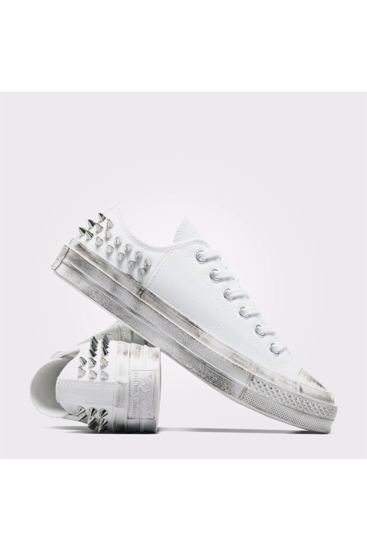 اسنیکر کفش کتانی سفید یونیسکس CHUCK 70 STUDDED کانورس Converse
