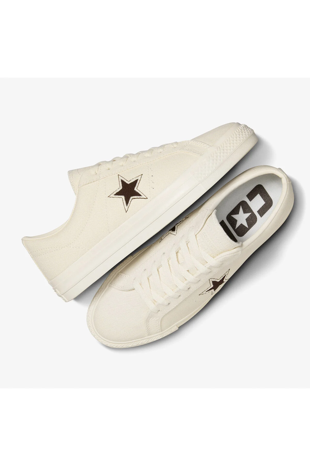 کفش زنانه Cons One Star Pro Heringbone ورزشی کرم کانورس Converse
