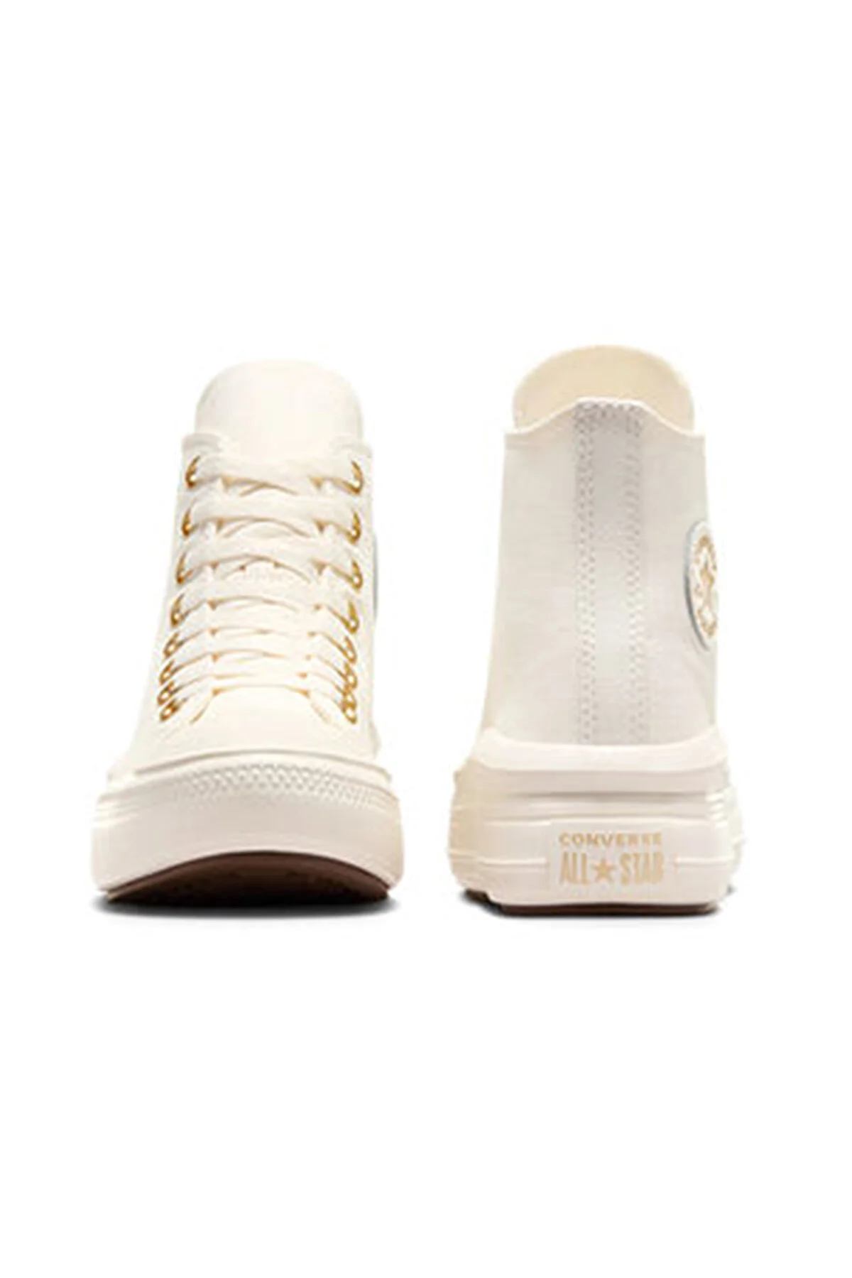 کفش دخترانه پسرانه یونیسکس Hi ورزشی بژ کانورس Converse