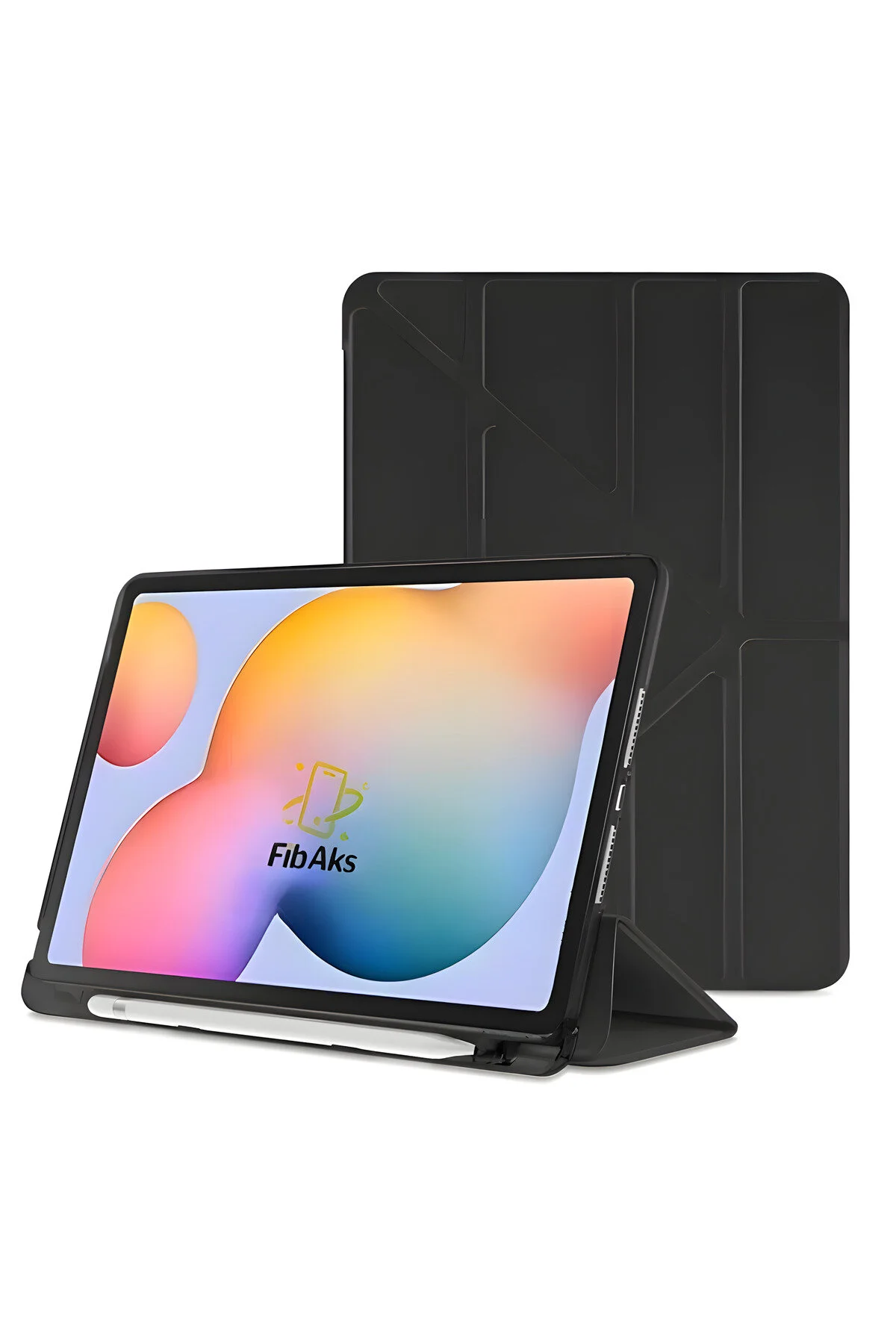 کاور تبلت قاب پشتی محفظه قلم سامسونگ GALAXY TAB S7 FE S8 PLUS T970 X800 T733 T737 T736 12.4 اینچی سازگار فیبکس Fibaks