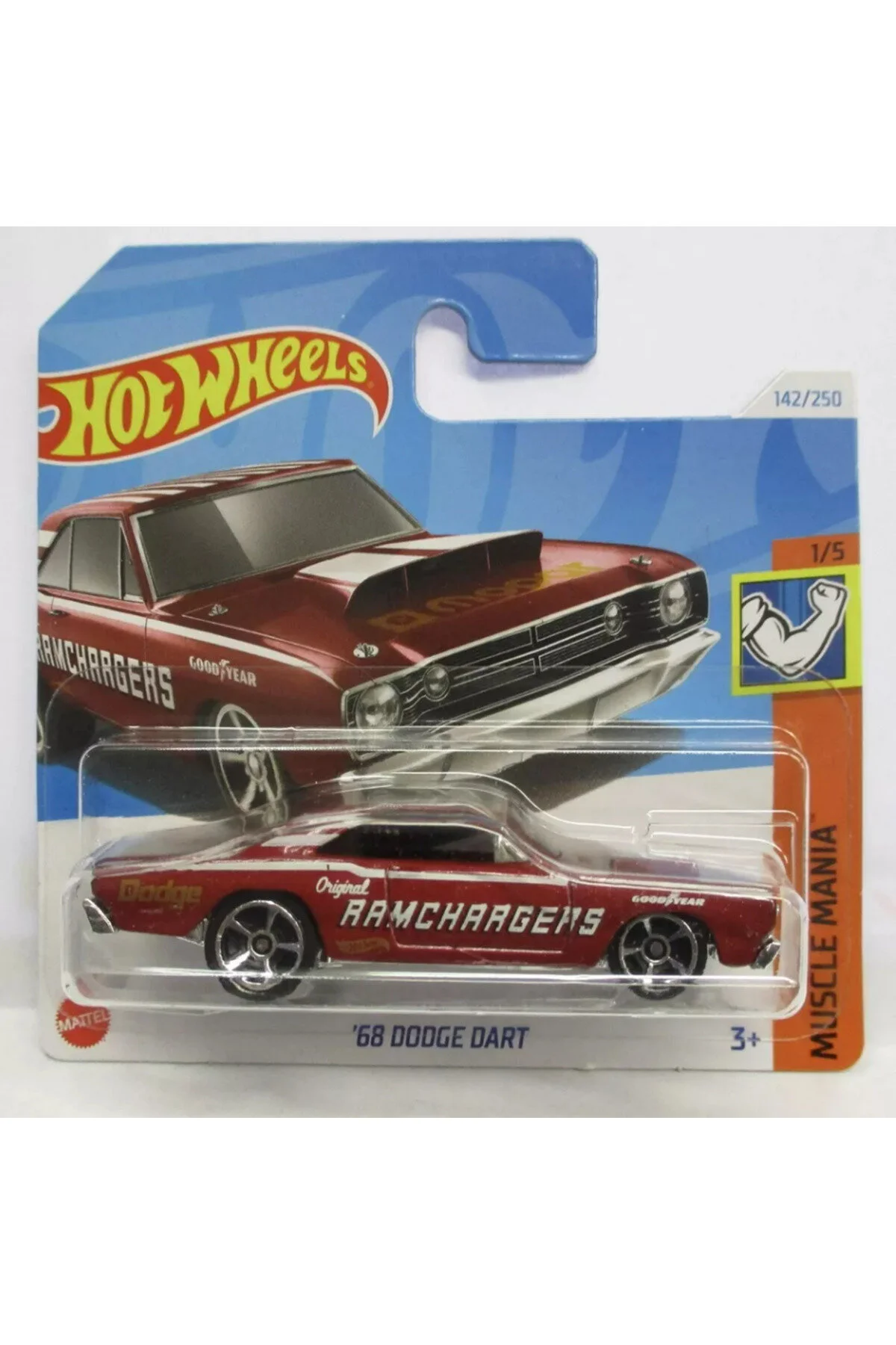 ماشین اسباب بازی تک '68 دوج دارت قرمز HOT WHEELS