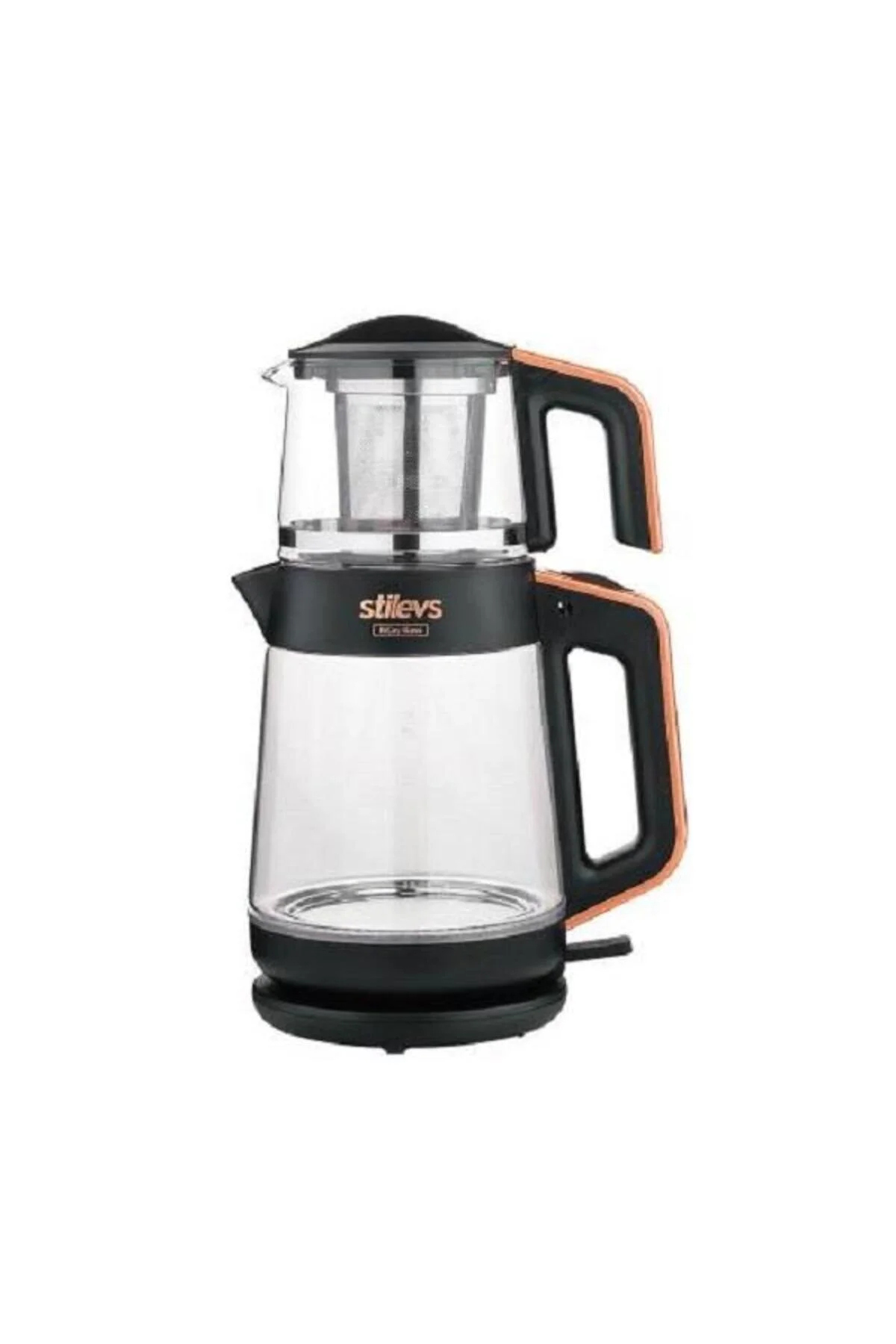 چای ساز بادامک شیشه ای مشکی SIH30550 اورجینال Stilevs