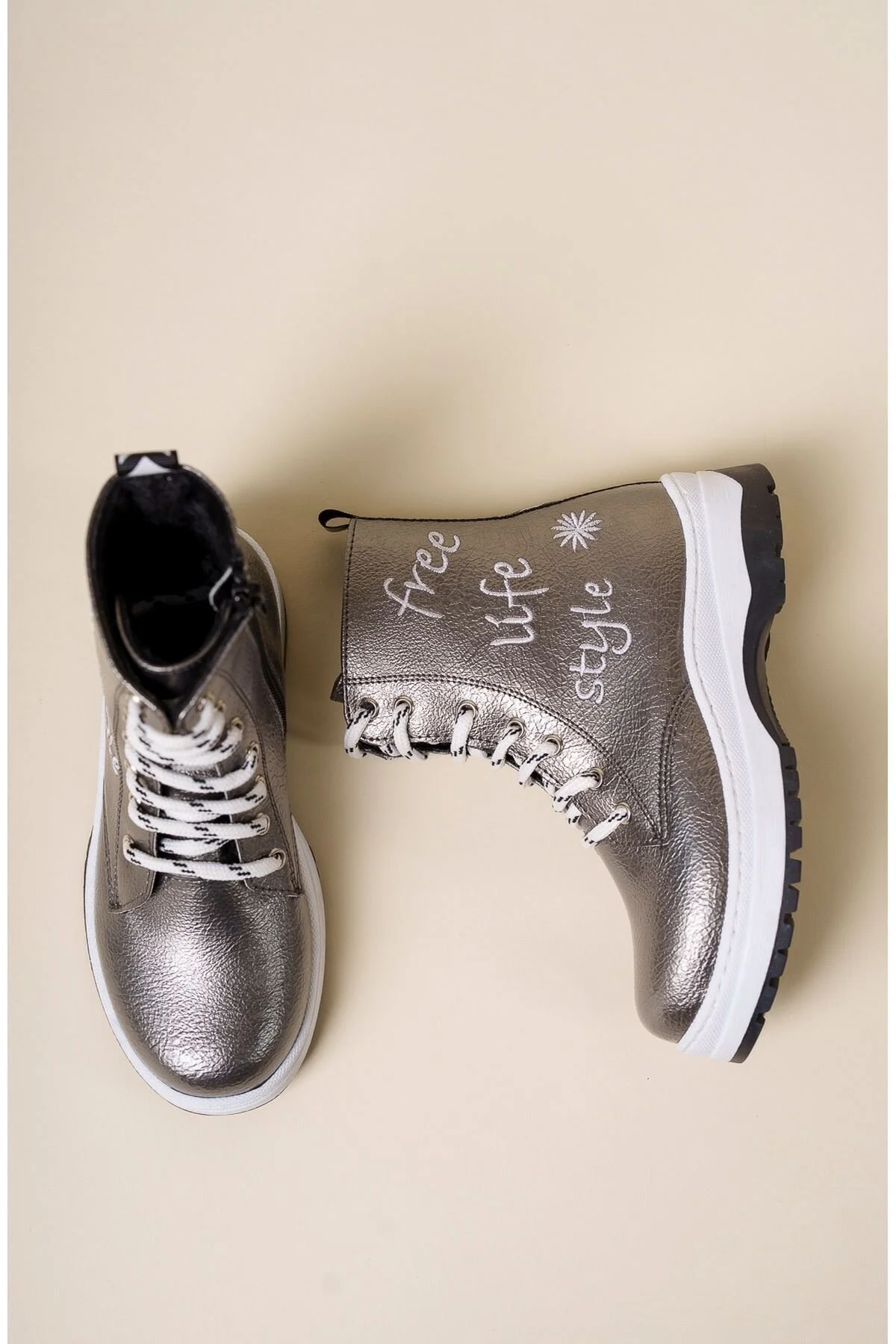 چکمه و بوت های بچه گانه پلاتینیوم THERMO SOLE Jomoti