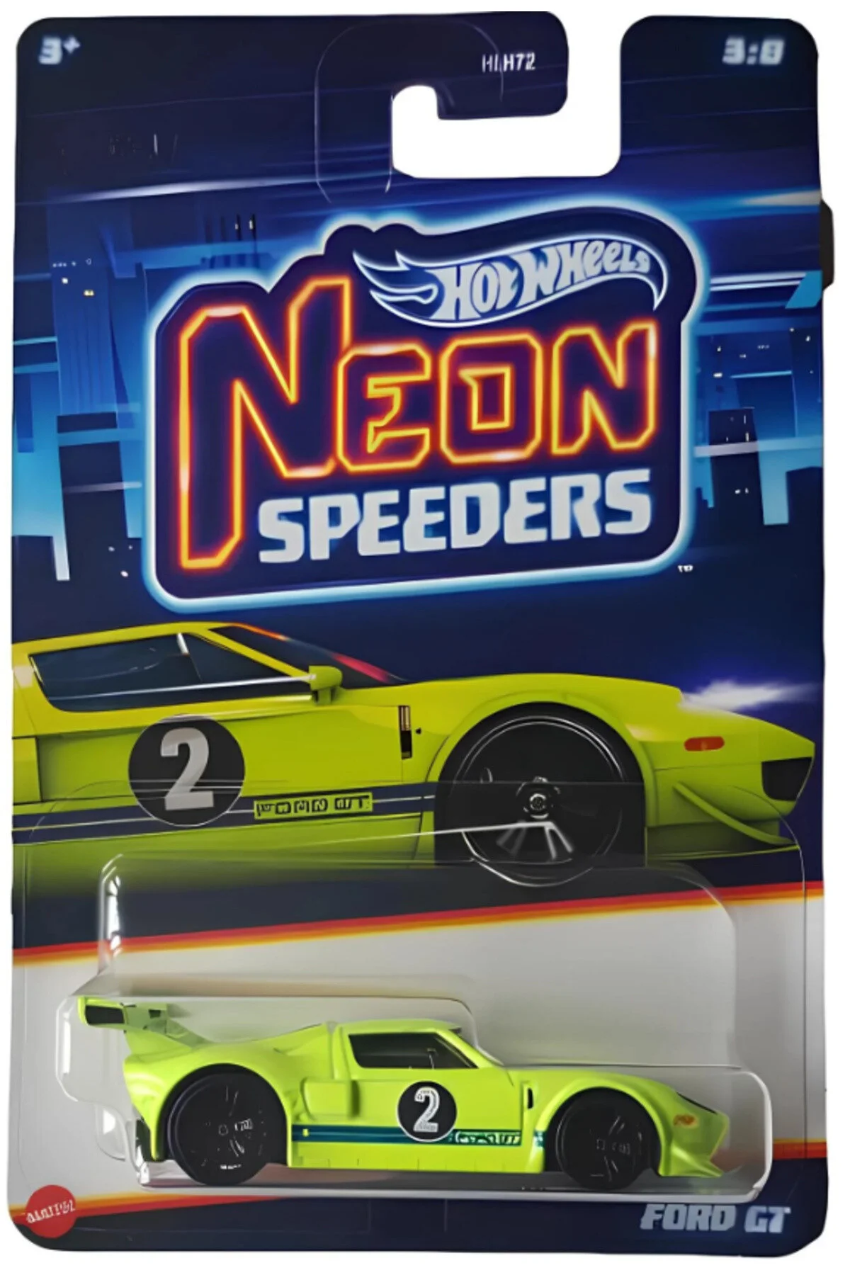 ماشین اسباب بازی نئون اسپیدرز 2 فورد GT HOT WHEELS
