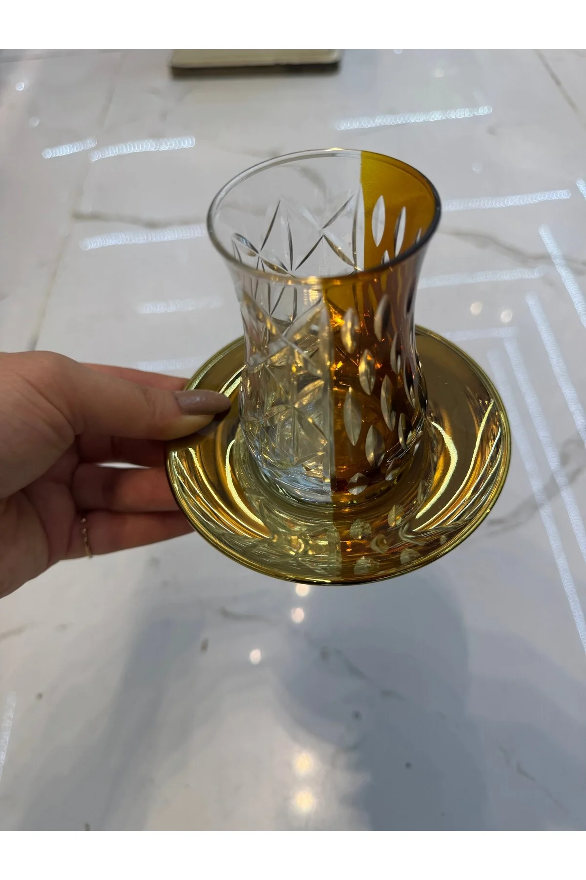لیوان مجموعه فنجان چای ESTERHOMEDECOR 6 PERSON hediye