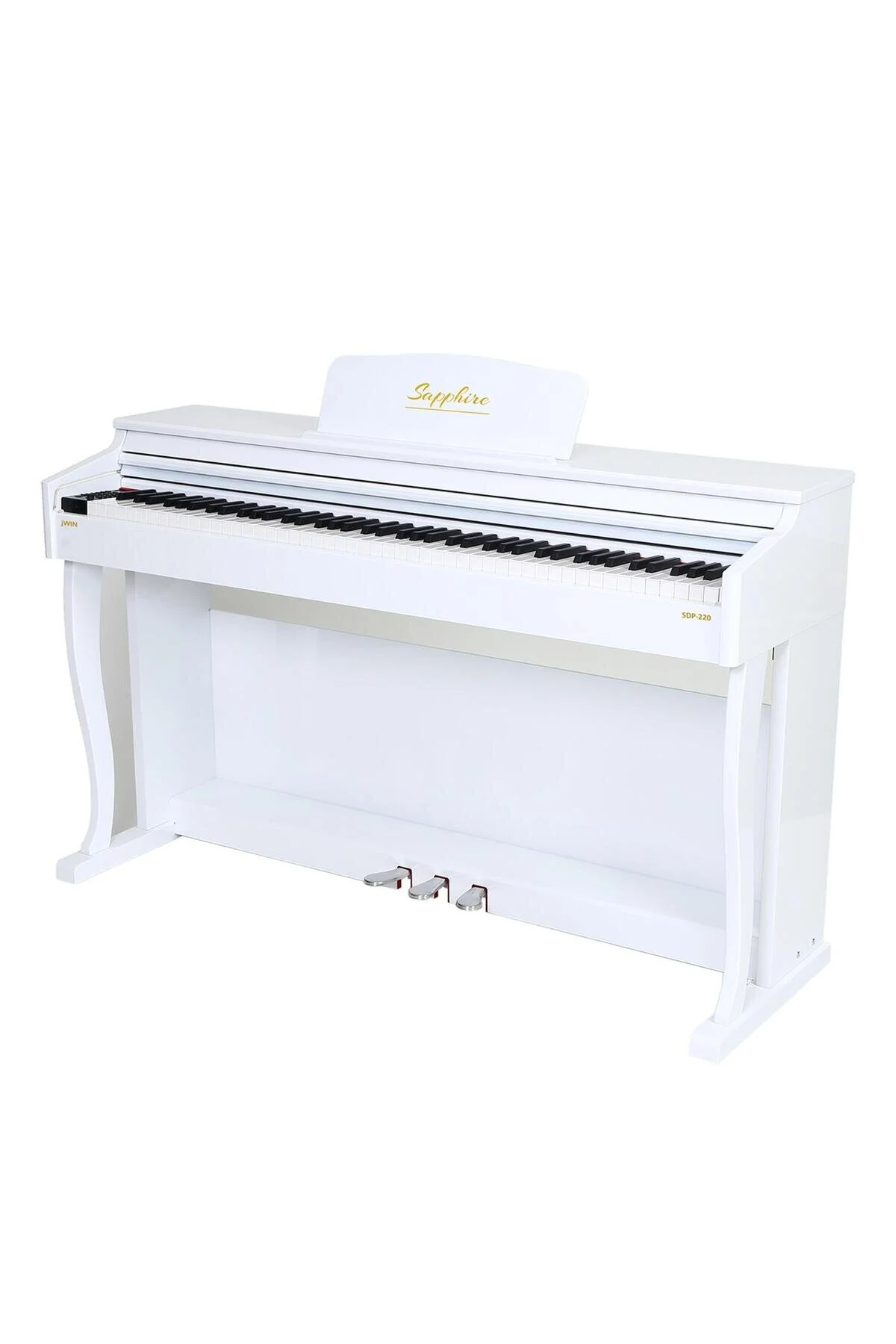 پیانو JWIN SAPPHIRE SDP 20 ACTION HAMMER 88 KEY PIANO DIGITAL WHITE SAPPHIRE