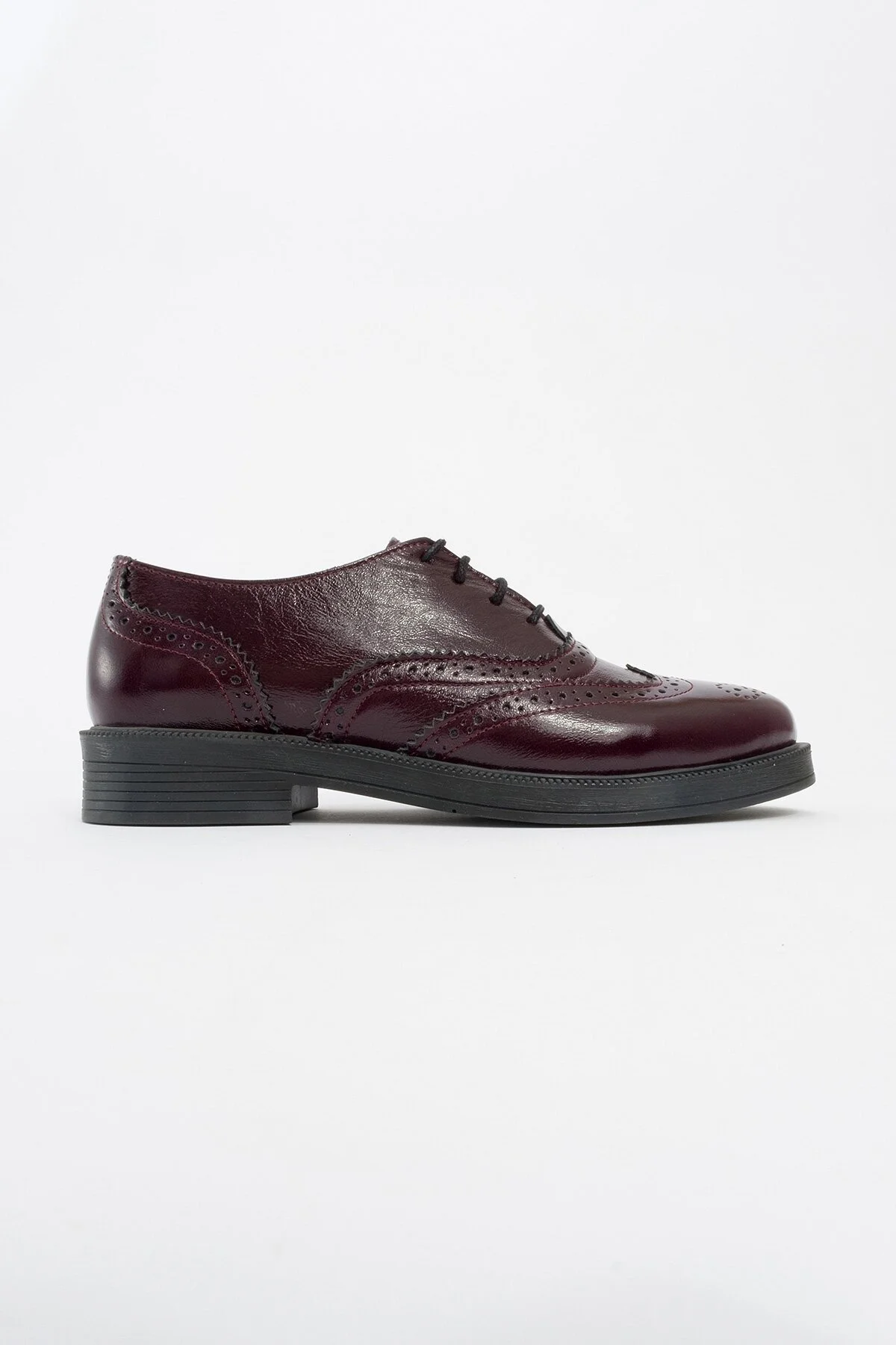 لوفر زنانه AVRA BORDEAUX چرمی واقعی چرم آکسفورد کفش luvishoes