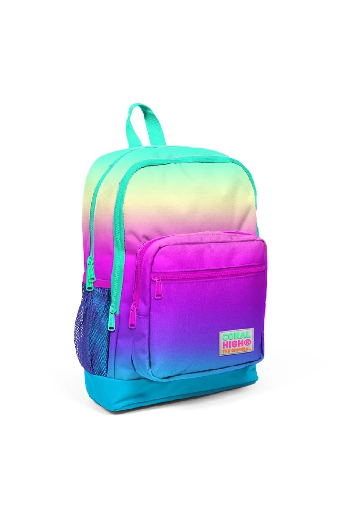 کیف مدرسه چهار محفظه رنگی 23710 Coral High