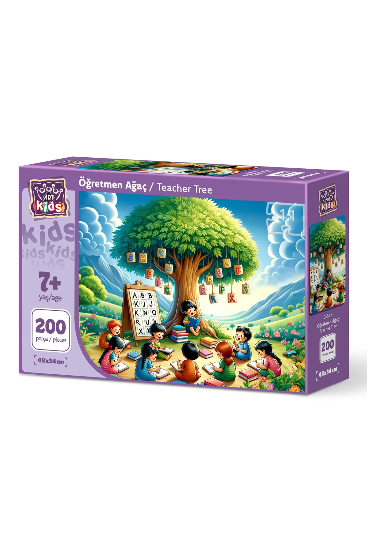پازل ها و یاپبوزهای کودک دخترانه پسرانه بچگانه درخت معلم هنر 200 قطعه اورجینال ارت Art Puzzle