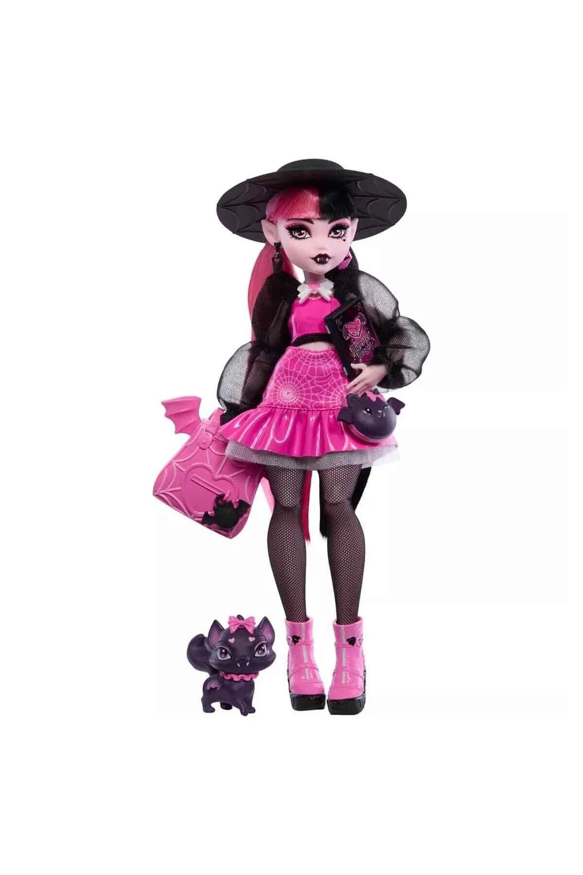 عروسک های مدل پسرانه و دخترانه بچگانه نوزادان شخصیت اصلی HPD53 دراکولا با کلاه سیاه HRP64 MONSTER HIGH