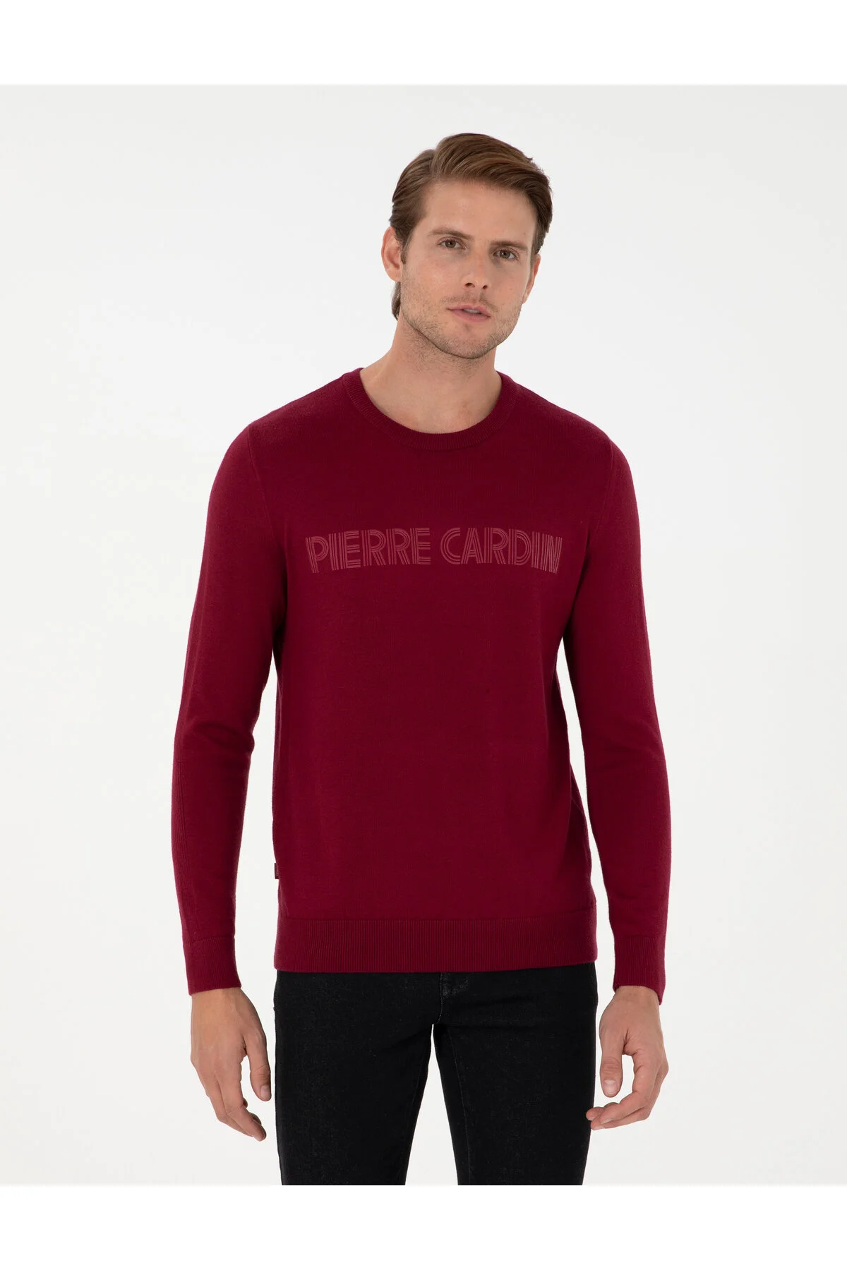 پلیور مردانه پارچه گردنبند گردن باریک و لباس پوشیده از کفش گره ای Pierre Cardin