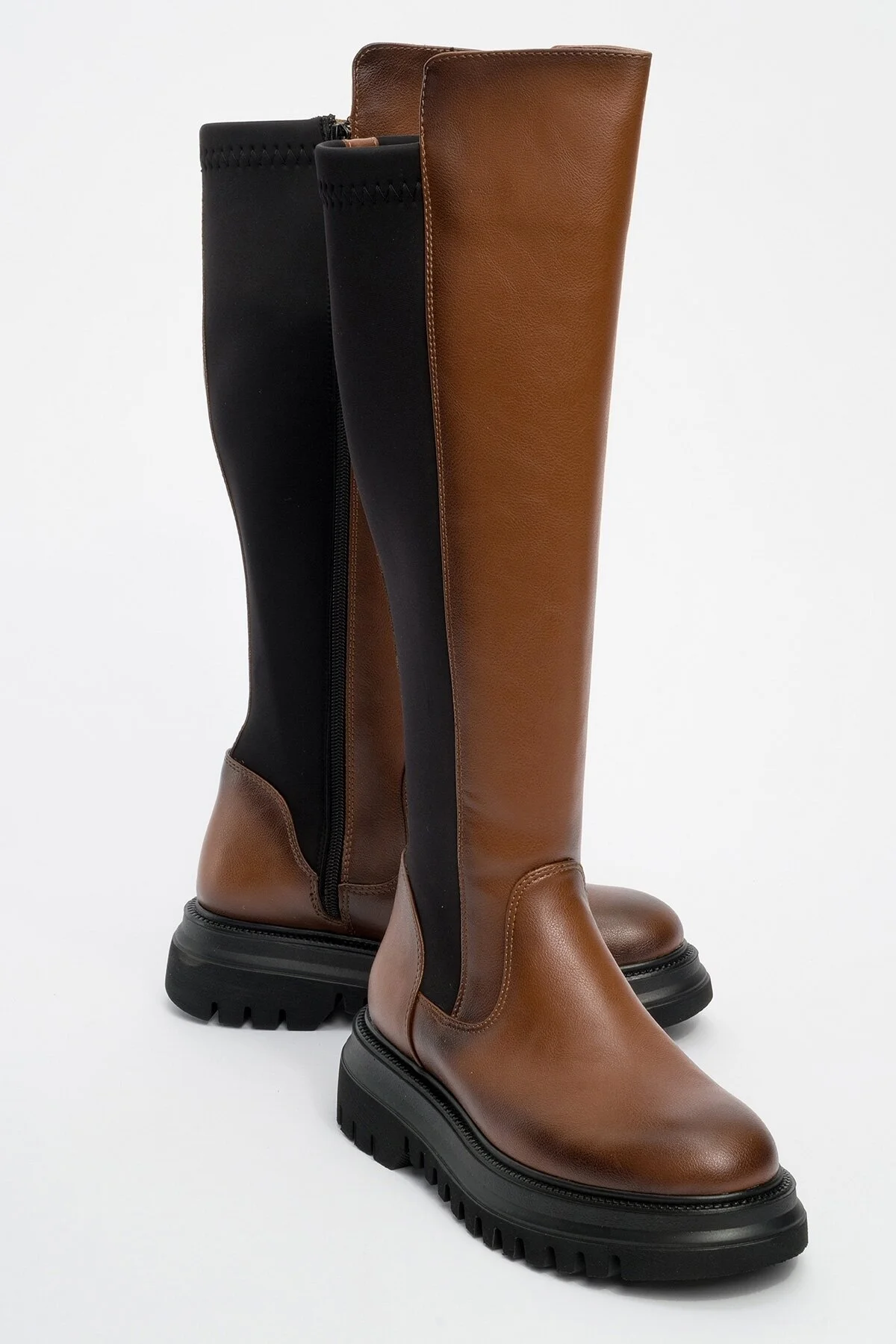 چکمه های زنانه TAN کشش دقیق luvishoes