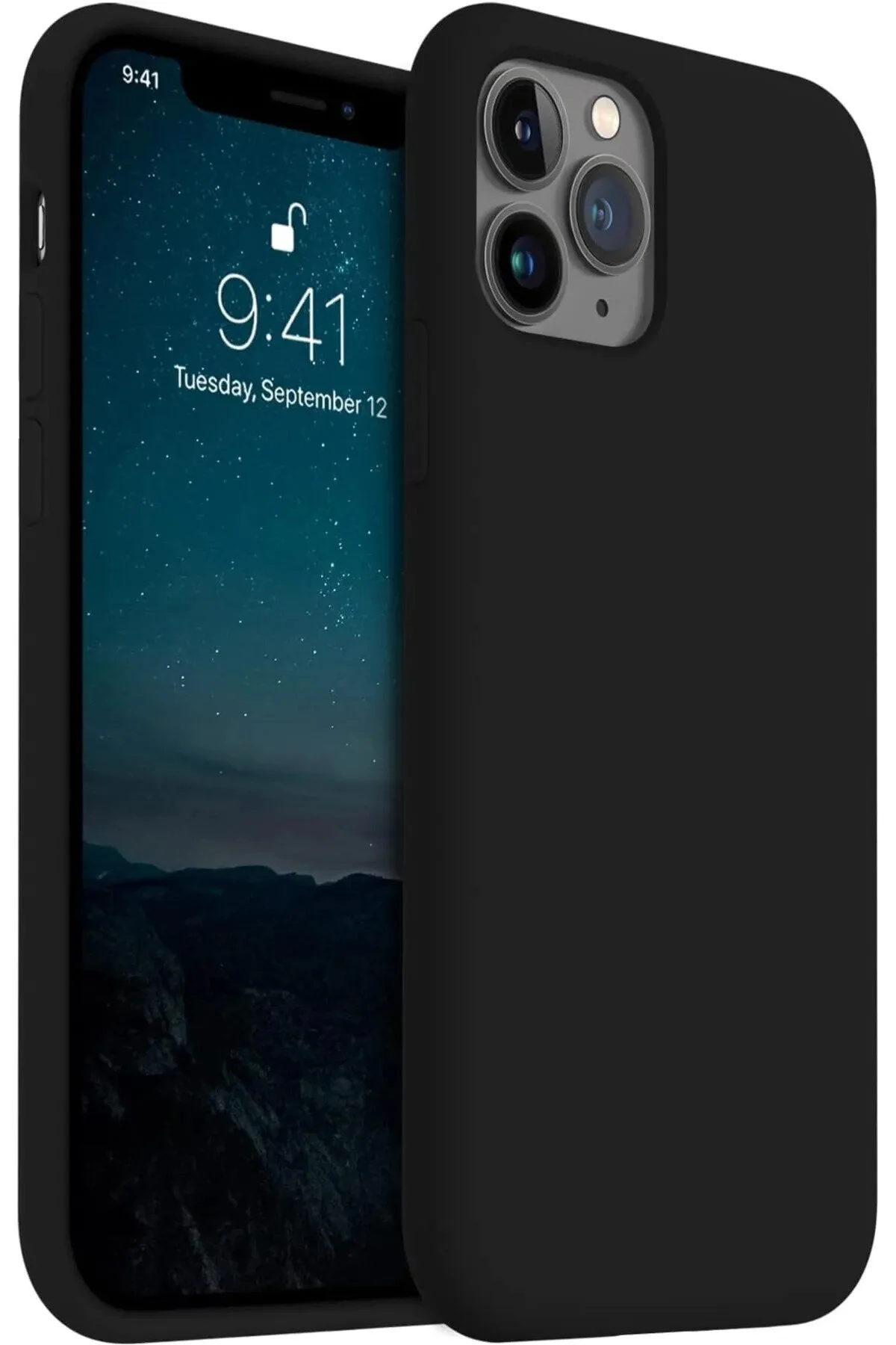 کاور و قاب روکش بیرون زده دوربین سیلیکونی مایع نرم با کیس سازگار IPHONE 11 PRO MAX فیبکس Fibaks