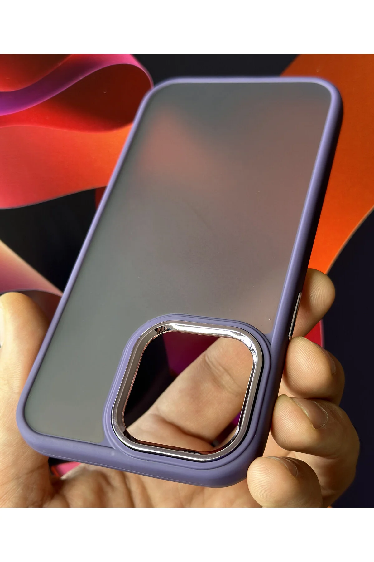 کاور و قاب فلزی سازگار با APPLE IPHONE 13 PRO شفاف مات رنگی دکمه‌های حساس فیبکس Fibaks