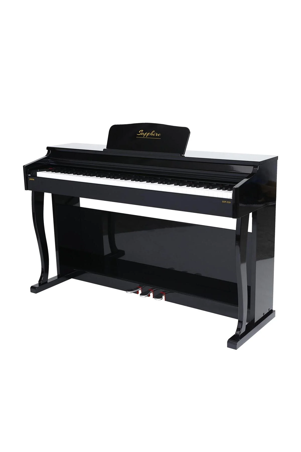 پیانو JWIN SAPPHIRE SDP 20 HAMMER ACTION 88 KEY PIANO DIGITAL BLACK SAPPHIRE