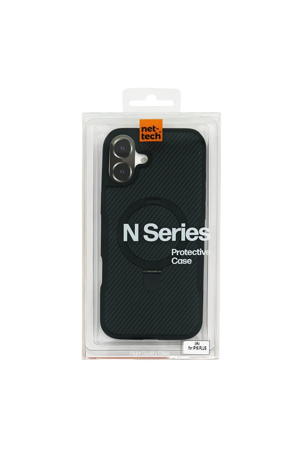 کاور و قاب محافظ پشتی سازگار NT N058 APPLE IPHONE 16 PLUS مشکی Nettech