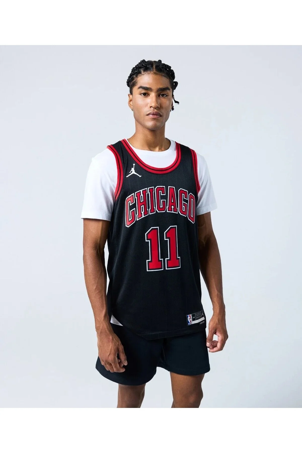 رکابی ورزشی مشکی مردانه جرسی بسکتبال NBA 010 اورجینال Nike