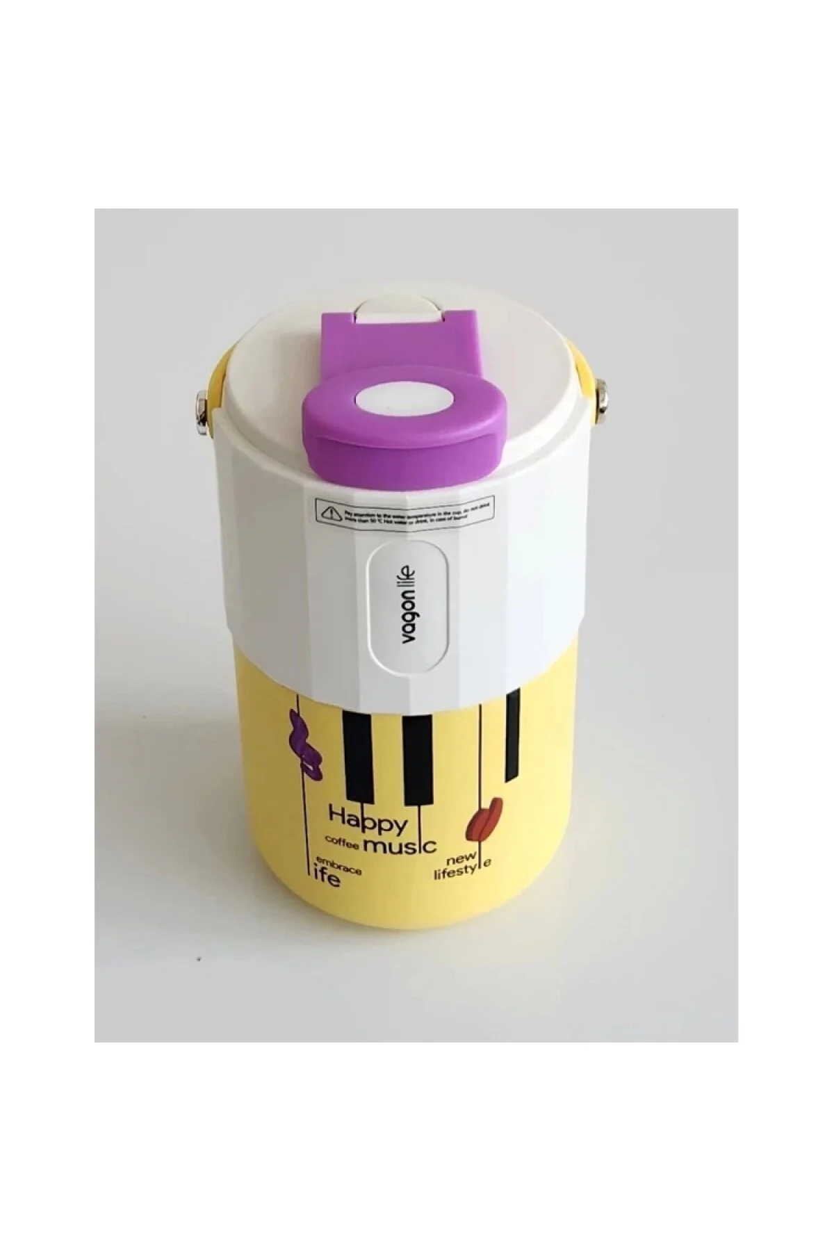 قمقمه و فلاسک VAGONLIFE VGN2050 فولادی PATARA PIPETIAN 400 میلی لیتر زرد Vagonlife