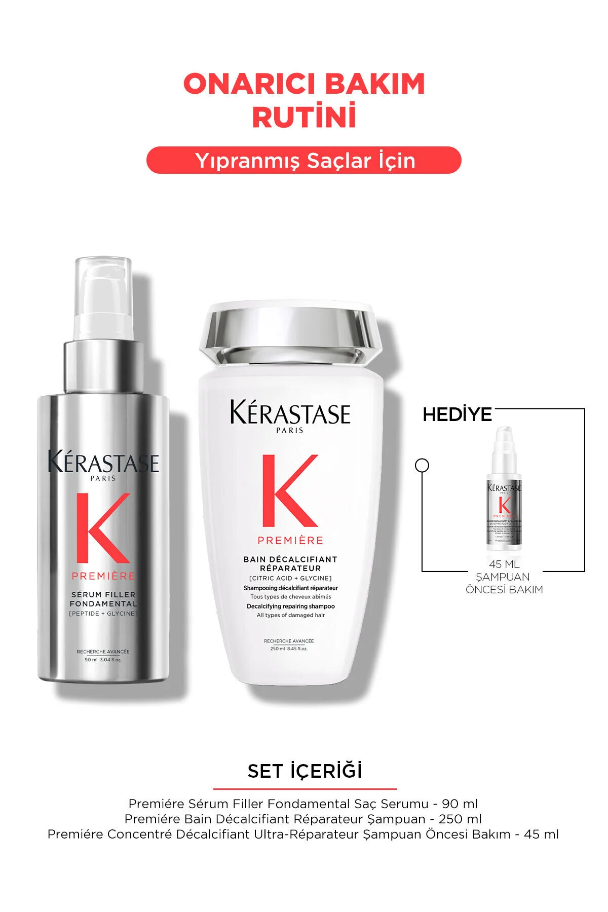 مجموعه مراقبت از موی بازسازی کننده که شکستگی‌های مو را تعمیر می‌کند کراستاس Kerastase