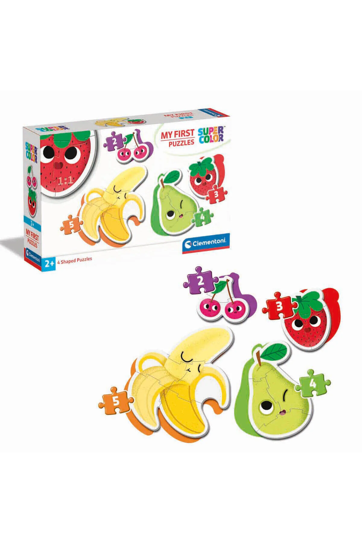 پازل ها و یاپبوزهای کودک SUPERCOLOR 14 قطعه: اولین میوه های مجموعه من Clementoni