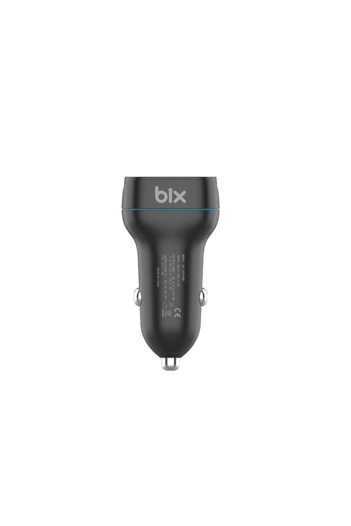 شارژر BX 36W QC 3.0 USB PD وسیله نقلیه آداپتور سریع شارژ سیاه Bix