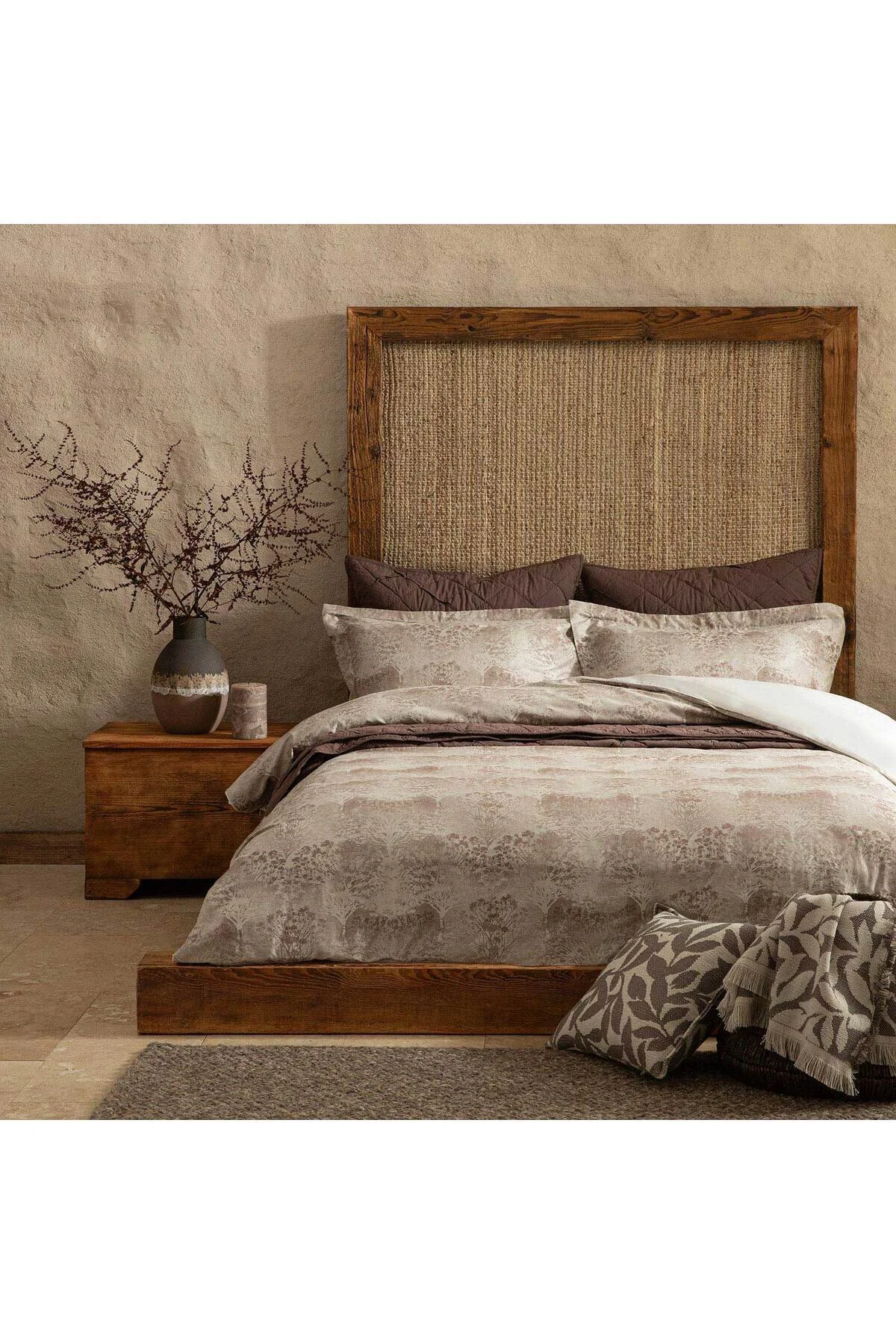 کاور لحاف دو نفره FORREST DUVET COVER SET KING YOU 230X220 سانتی متر قهوه Chakra
