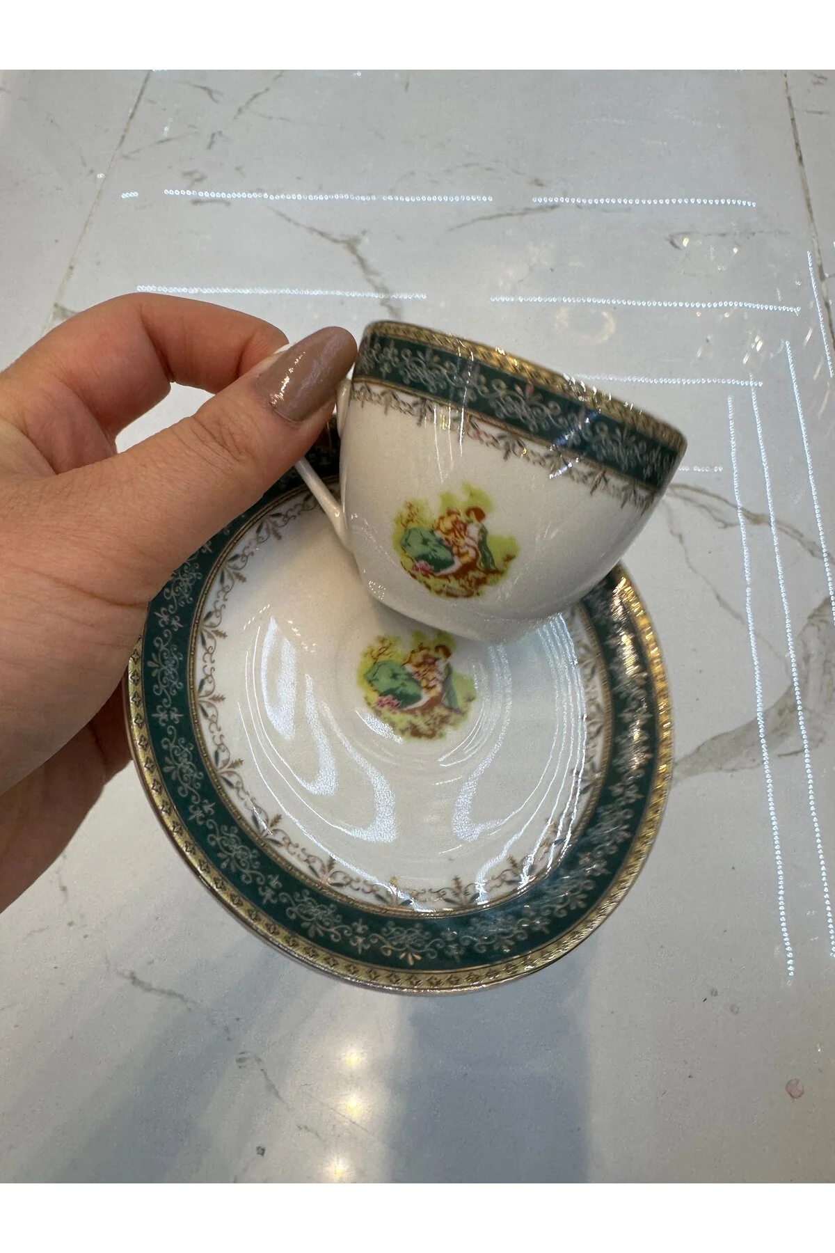 فنجان قهوه مجموعه چینی 6 PERSON ESTERHOMEDECOR hediye