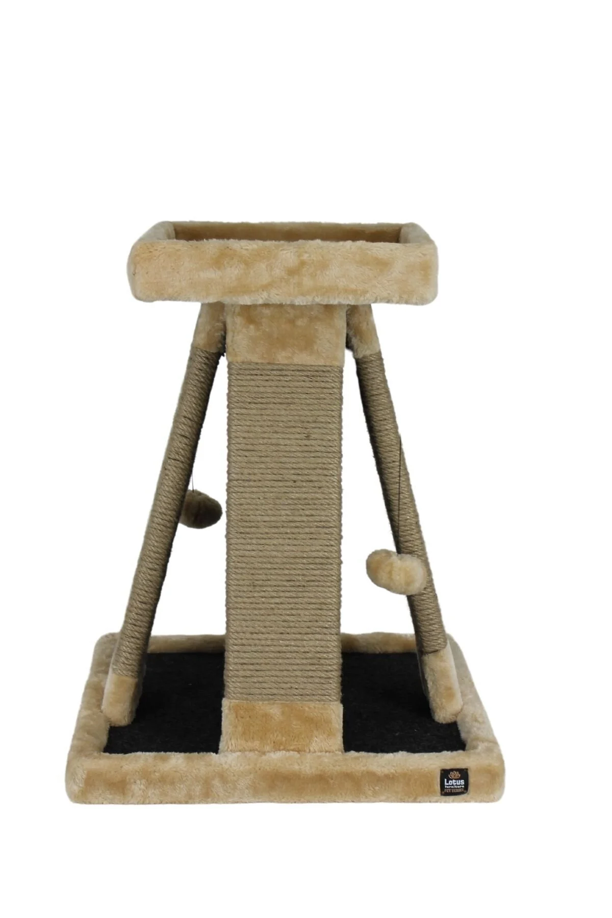 تخته و وسایل خراش گربه چند رنگ تخت هرمی با خراشیده  LOTUS FURNITURE PET SERIES