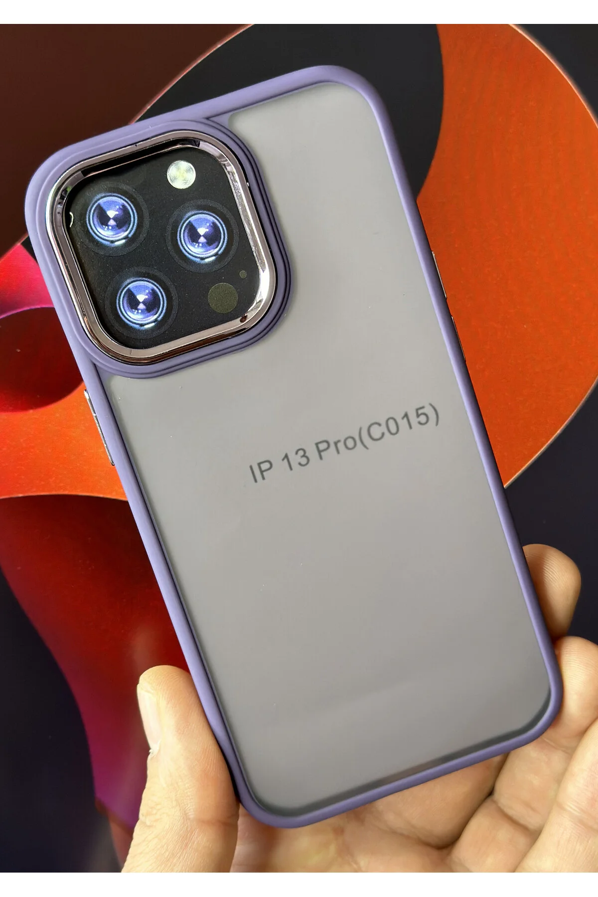 کاور و قاب فلزی سازگار با APPLE IPHONE 13 PRO شفاف مات رنگی دکمه‌های حساس فیبکس Fibaks