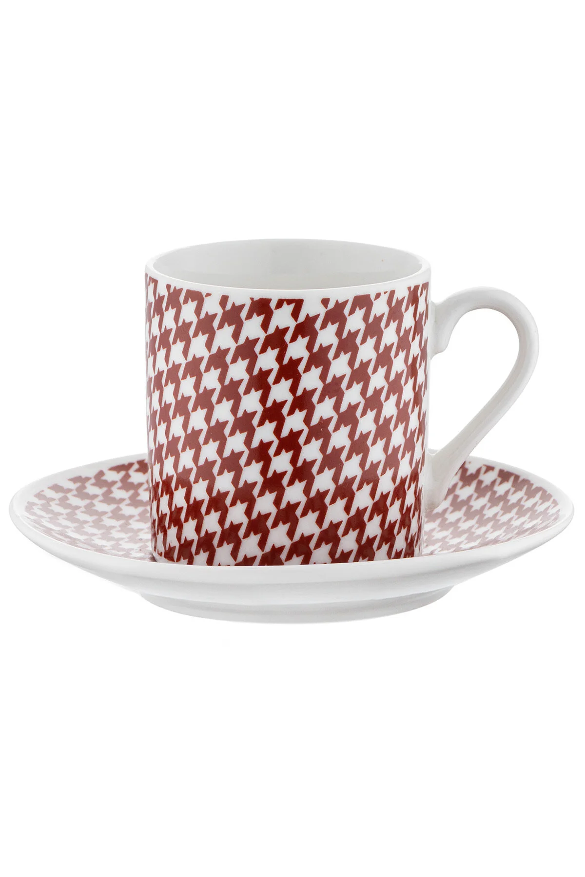 فنجان قهوه ست 6 فرناندا نیو استخوانی 90 میلی لیتری CLARET RED امسان Emsan