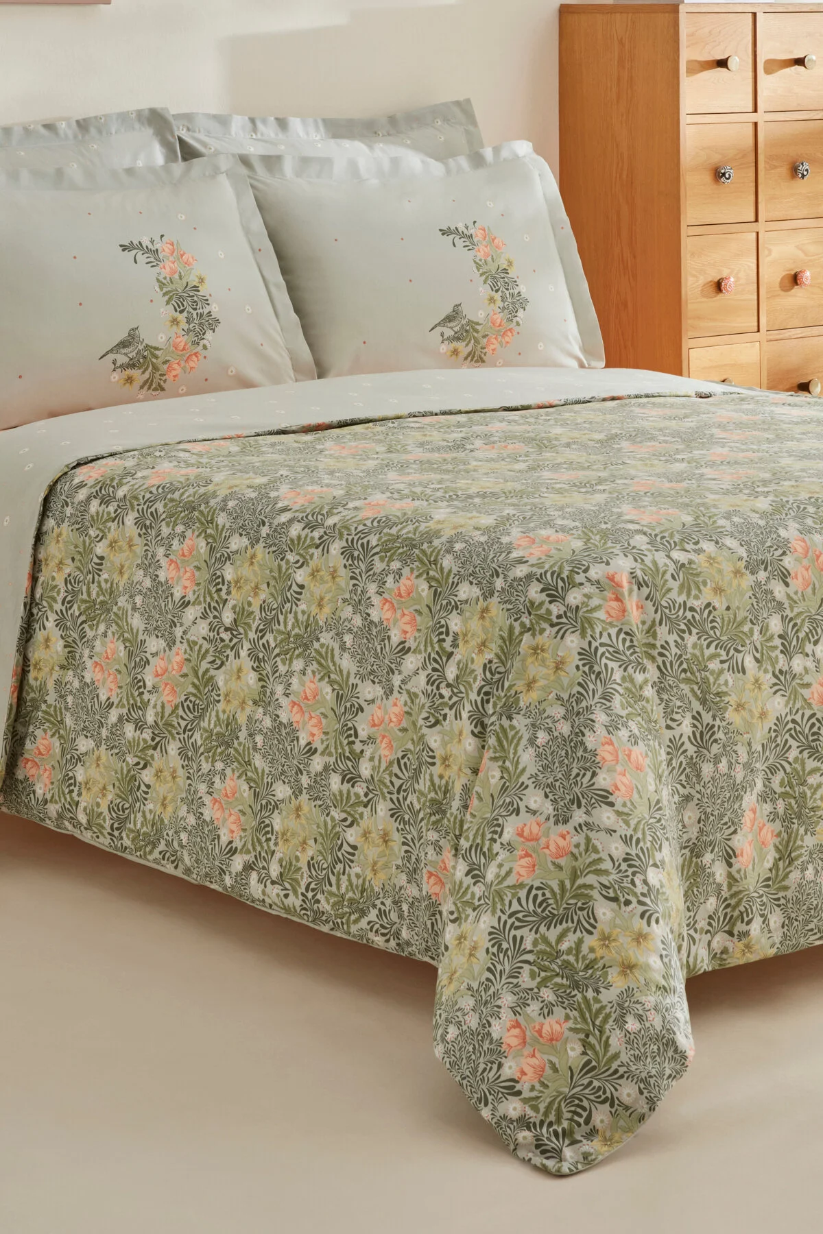 کاور لحاف یک نفره سبز 100 ٪ COST اورجینال Karaca Home